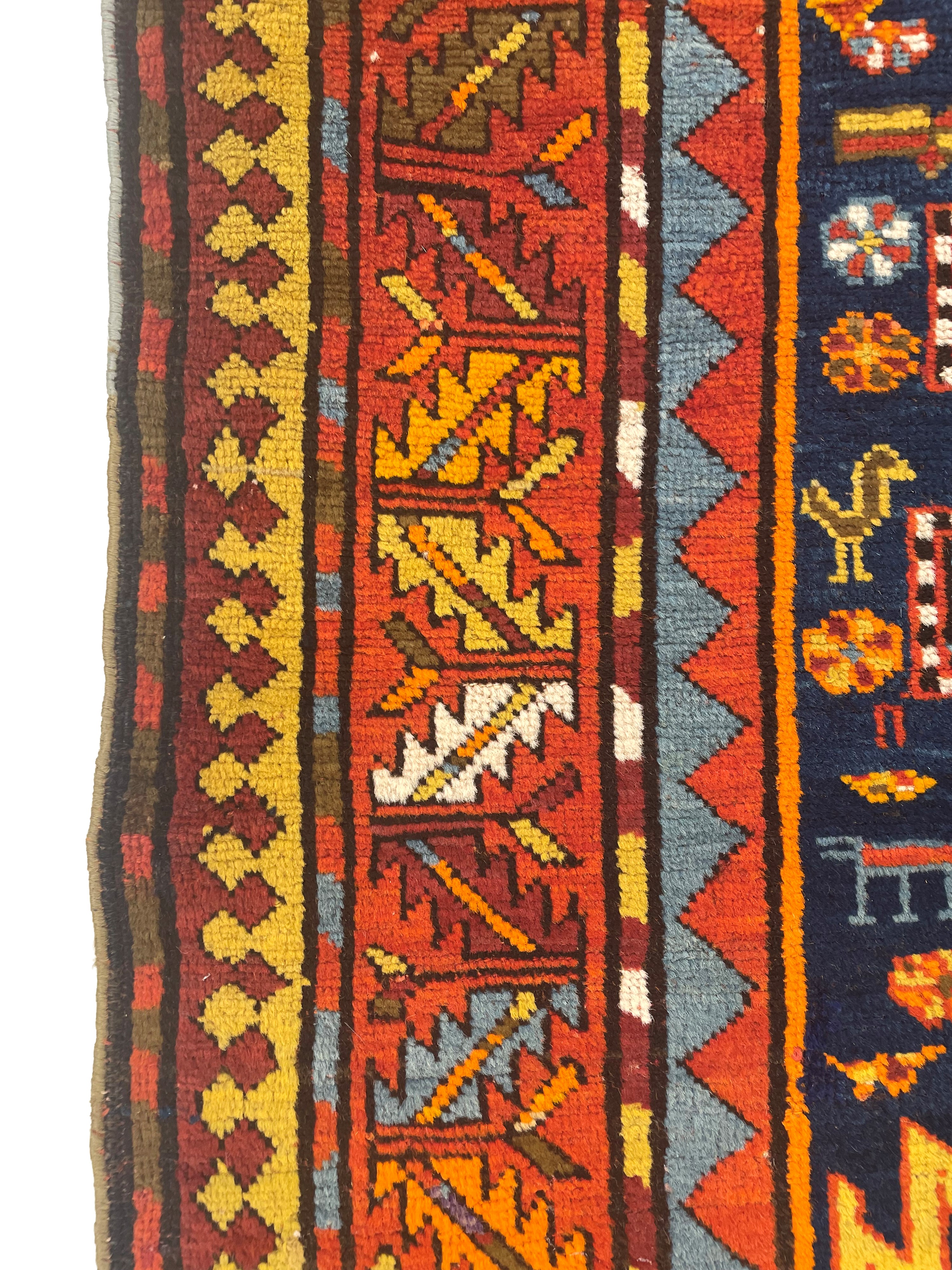 Tappeto Kazak, disegno Lesghy, Caucaso, inizi XX secolo