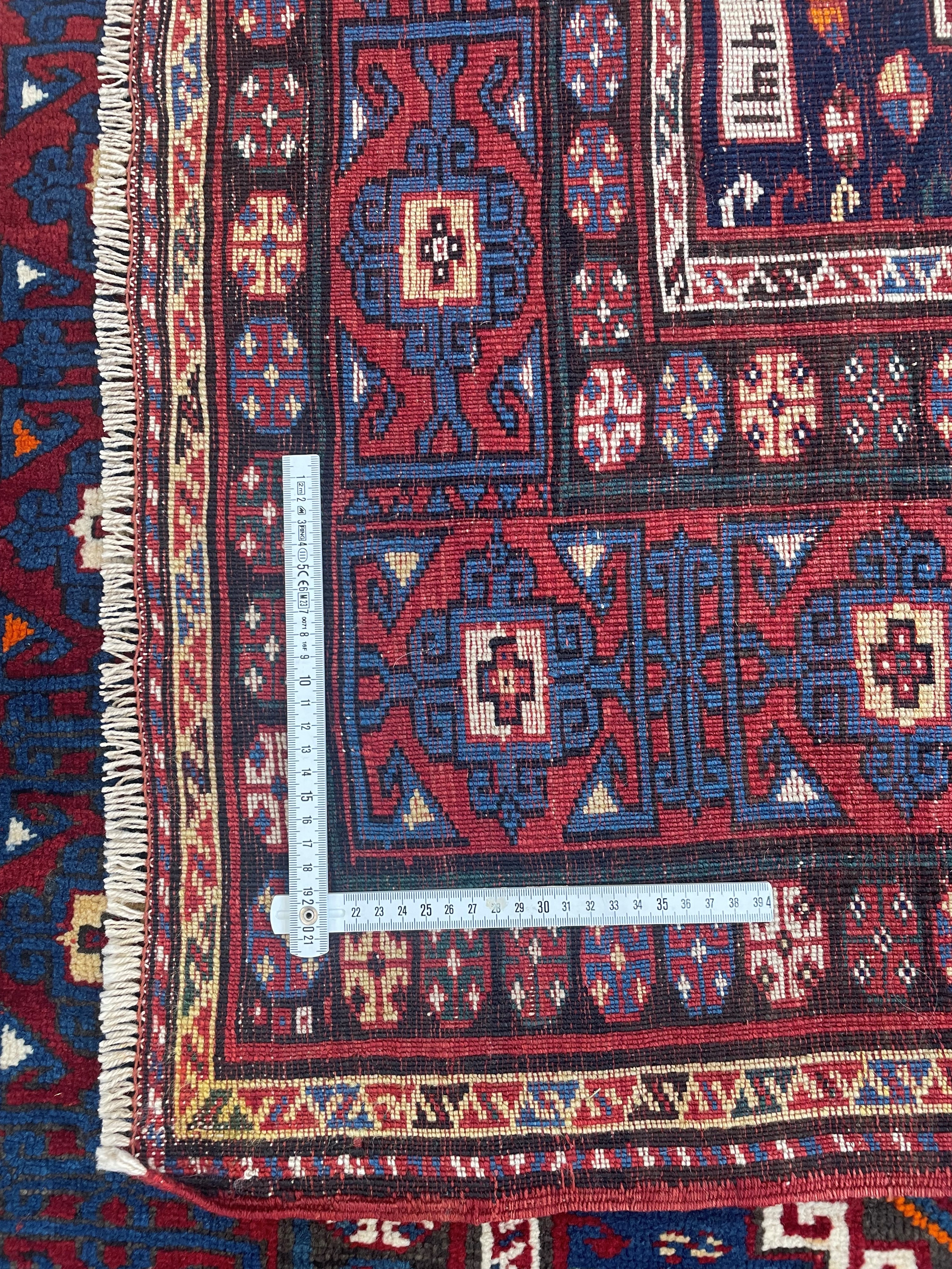 Tappeto Kazak, Caucaso, poligoni uncinati