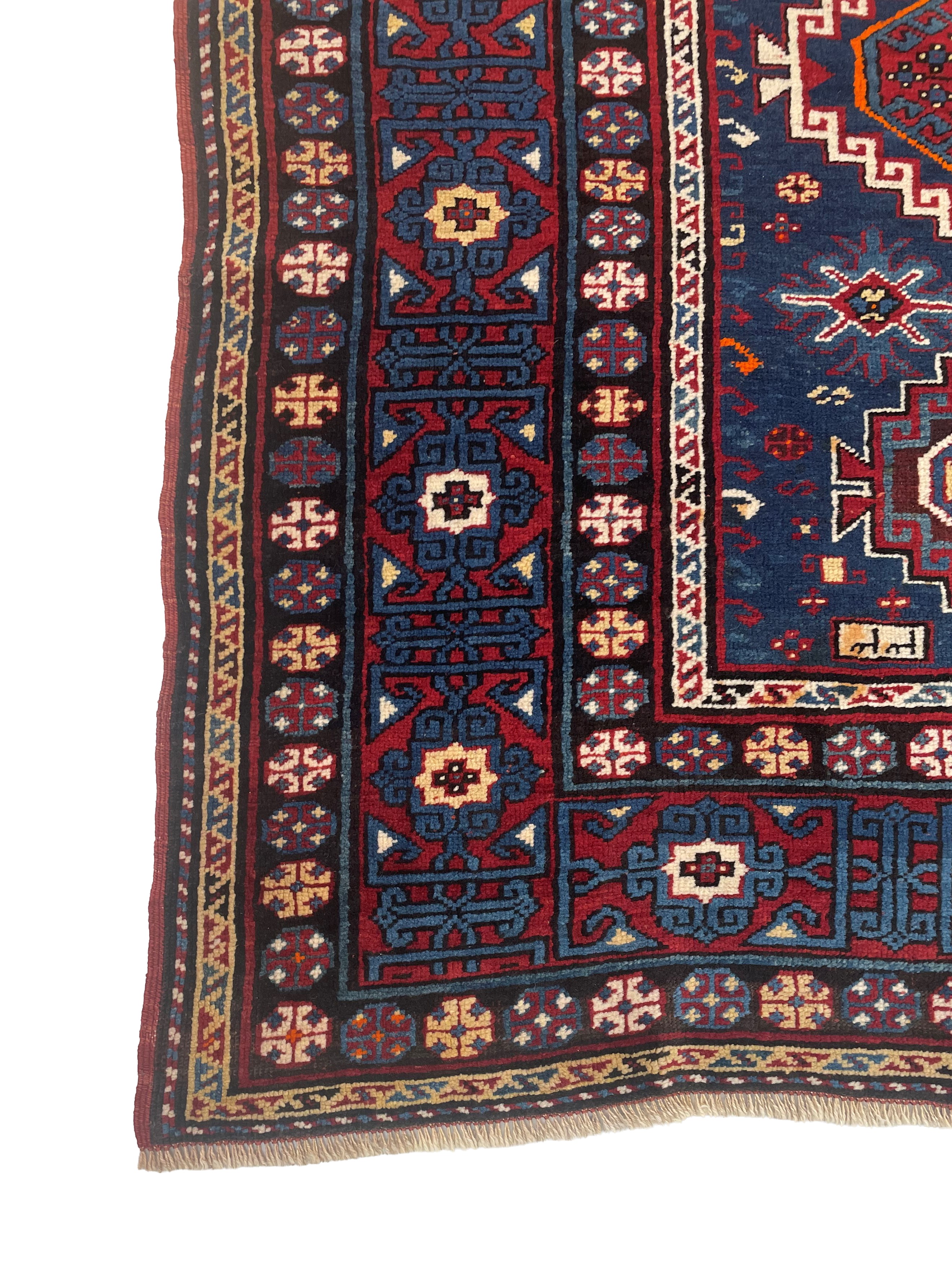 Tappeto Kazak, Caucaso, poligoni uncinati
