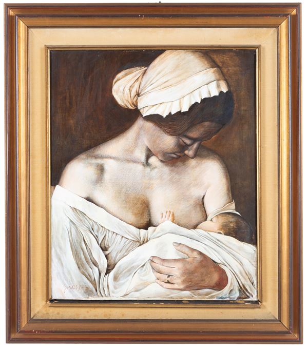 EZIO GARILLI - Painting "MOTHERHOOD"