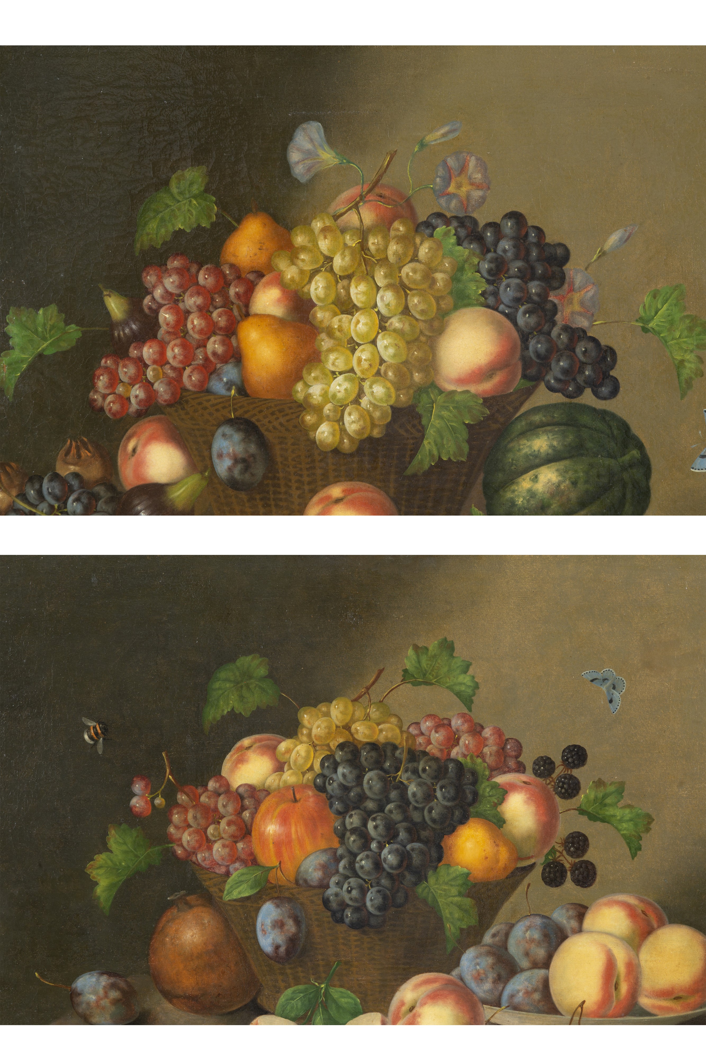 Johann Georg Seitz - Coppia di nature morte