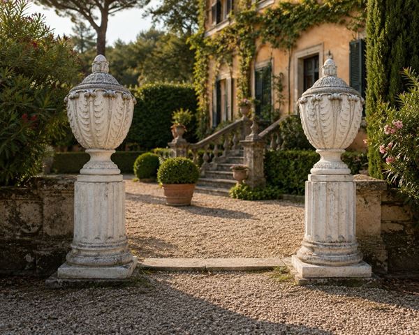 Pair of lidded vases