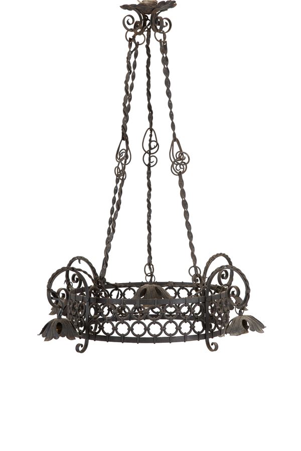 Iron chandelier