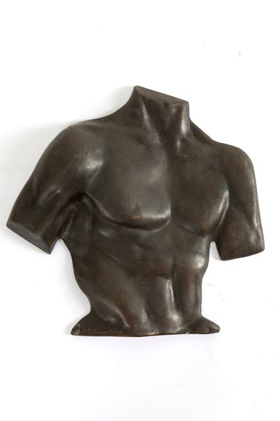 Grassetti, Torso (scultura in bronzo), esemplare 2/25, firmata e datata '03