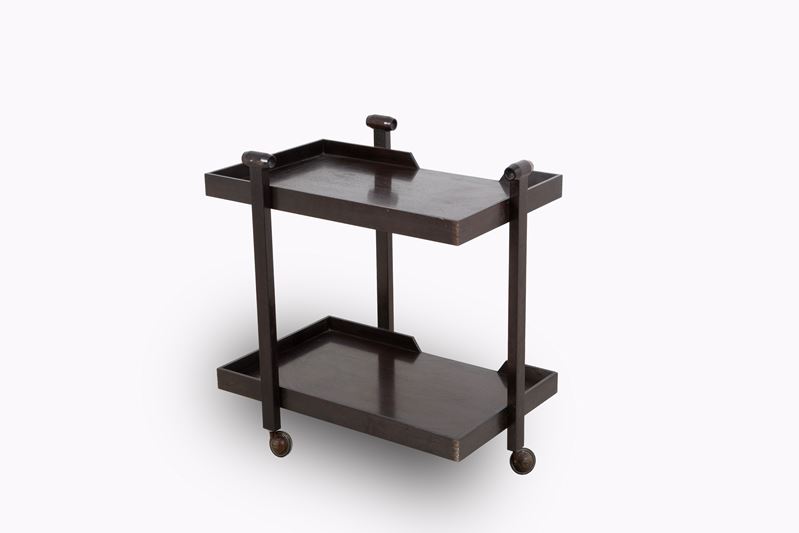 Franco Albini - Carrello portavivande mod. CR20 per POGGI in legno a due ripiani