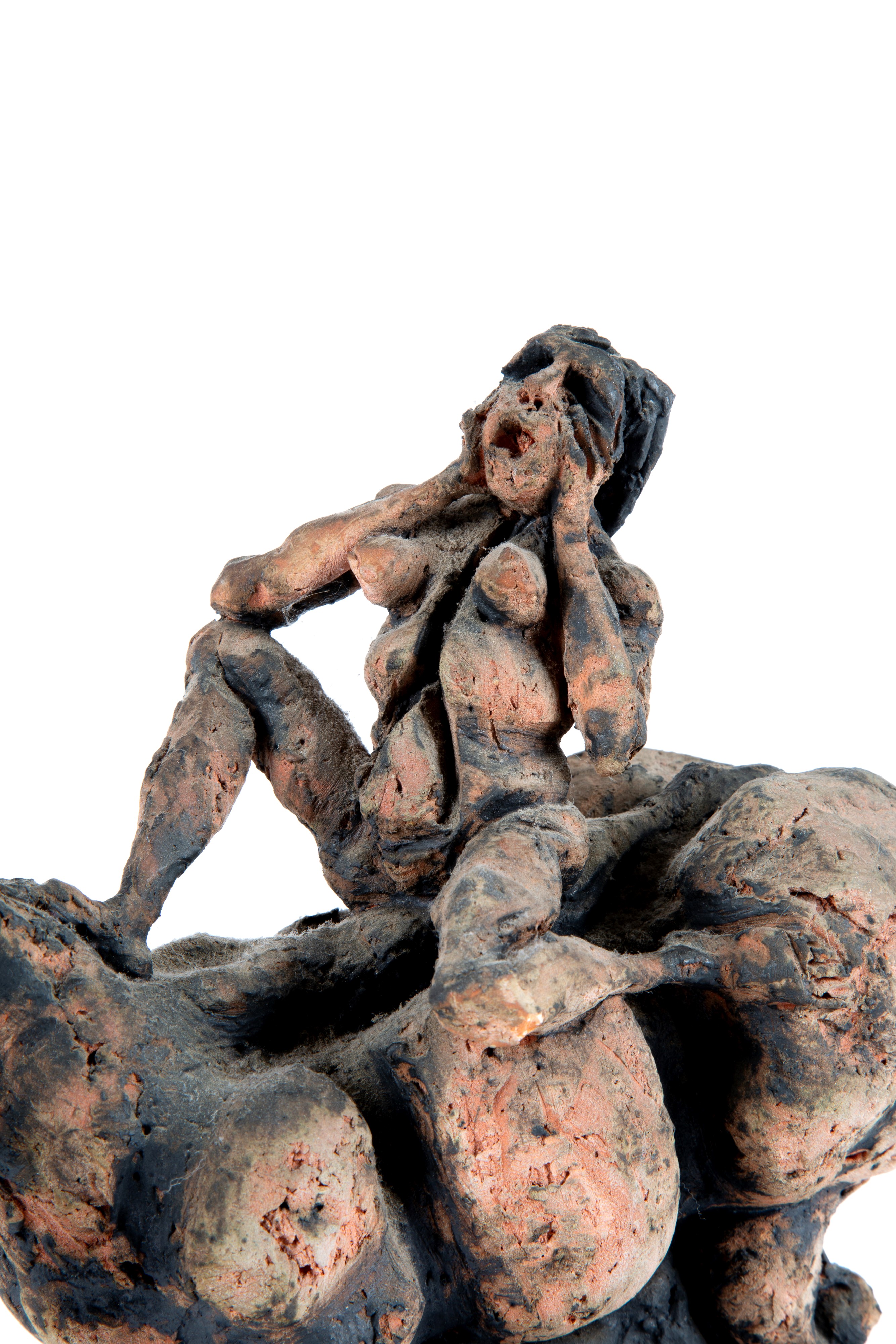 Agenore Fabbri - Fabbr i, Scultura “Senza titolo” in terracotta dipinta