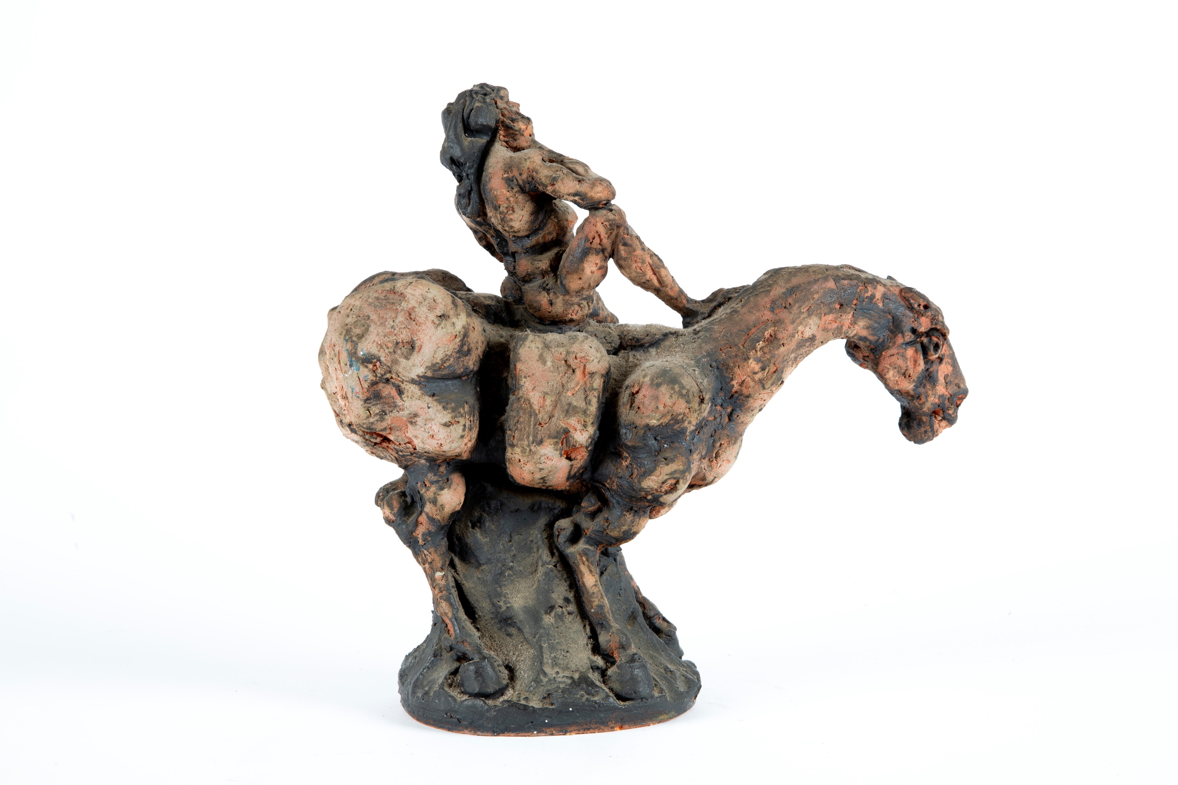 Agenore Fabbri - Fabbr i, Scultura “Senza titolo” in terracotta dipinta