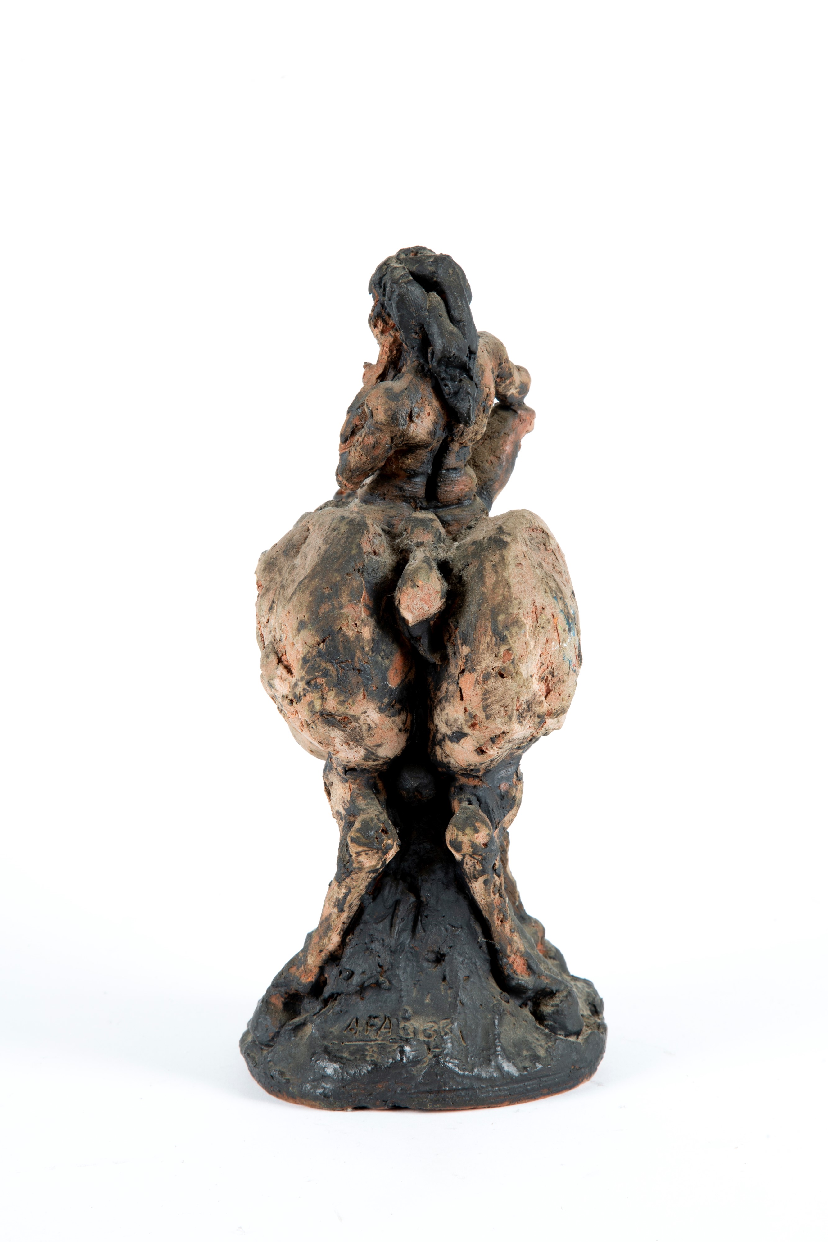 Agenore Fabbri - Fabbr i, Scultura “Senza titolo” in terracotta dipinta