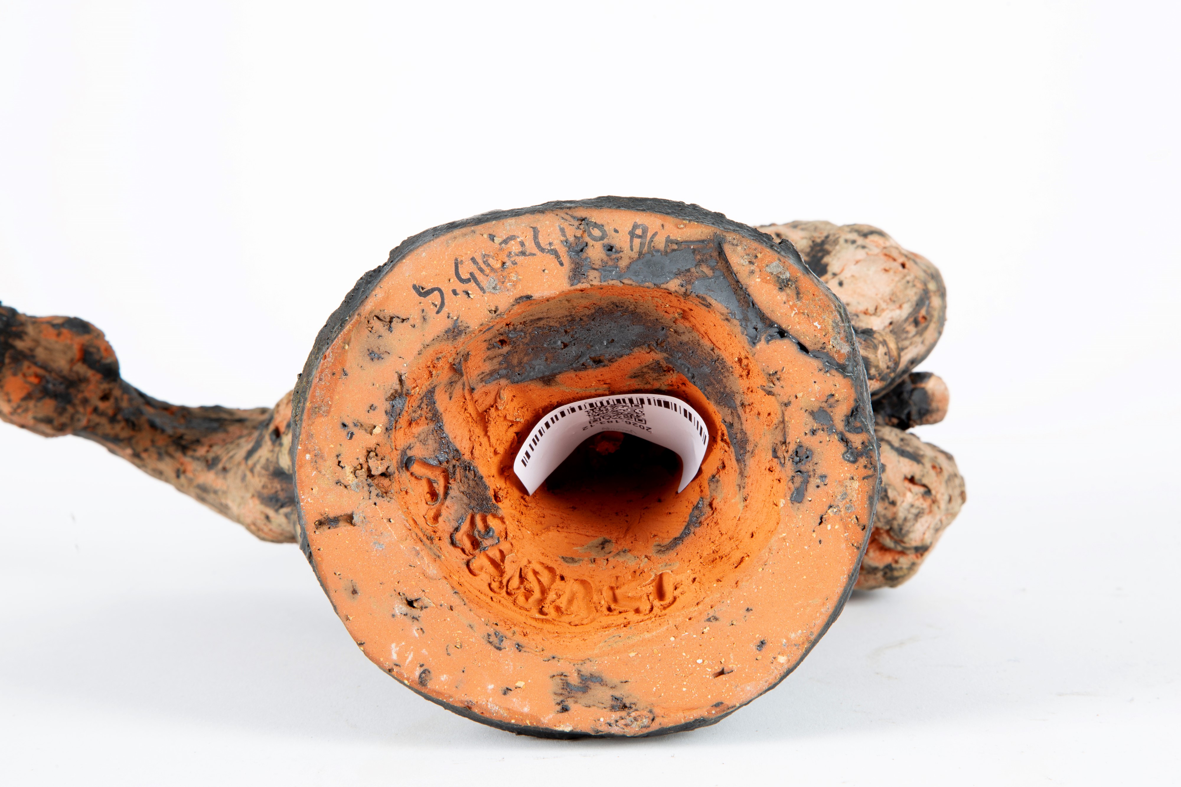 Agenore Fabbri - Fabbr i, Scultura “Senza titolo” in terracotta dipinta