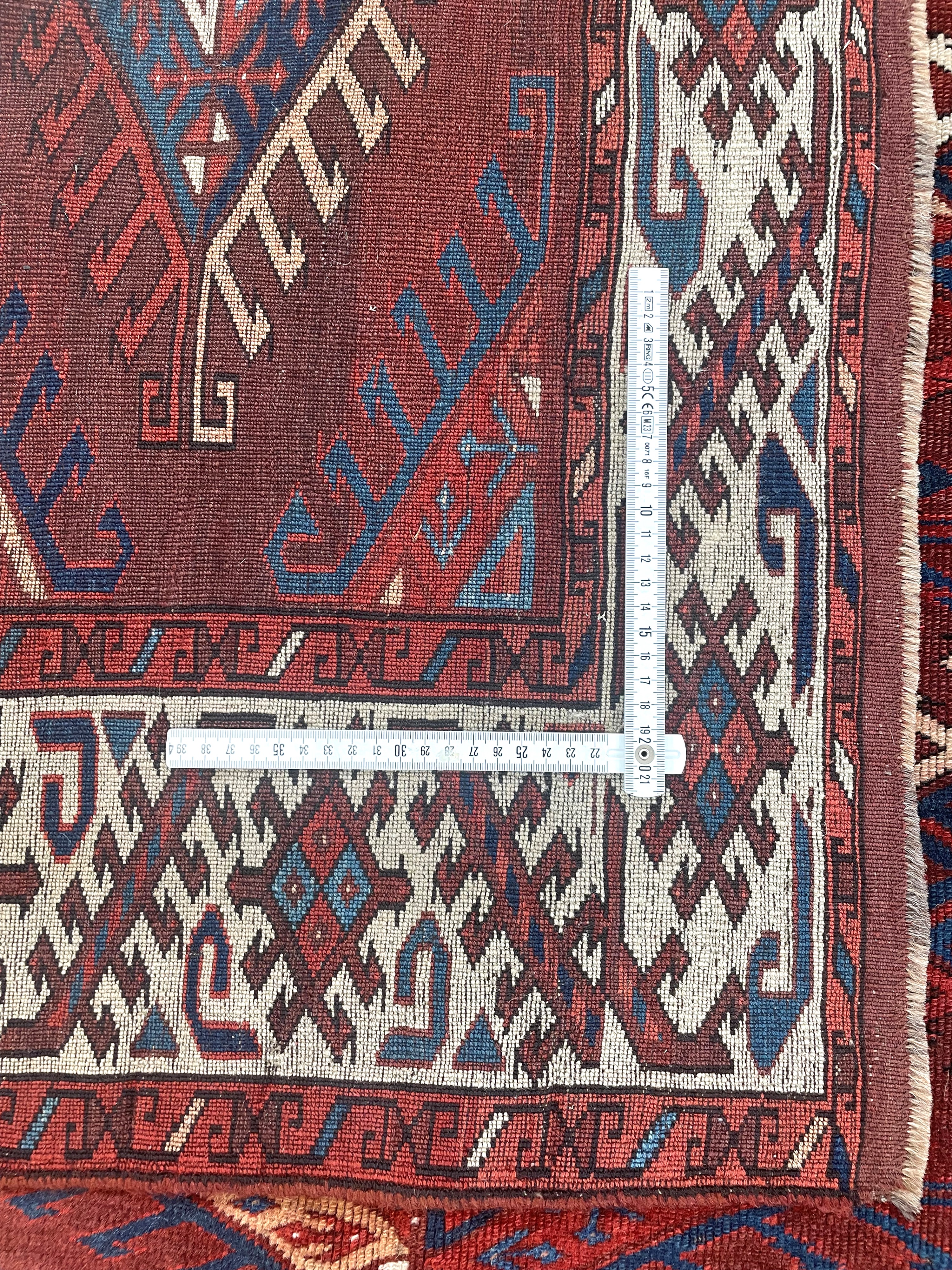 Tappeto Yomut, Main carpet, Turkestan occidentale, XIX secolo