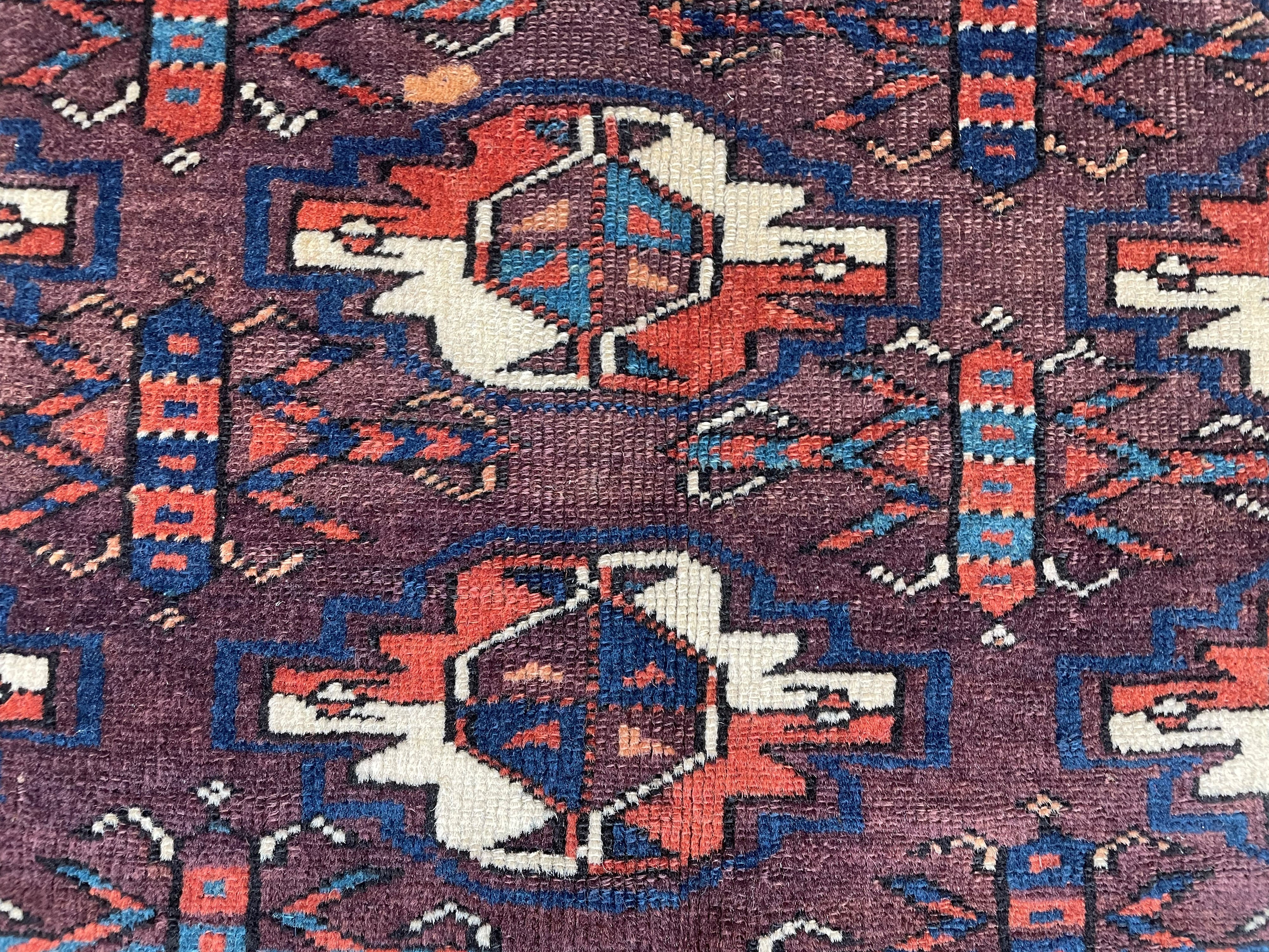 Tappeto Igdir Chuval, Turkestan occidentale, metà XIX secolo