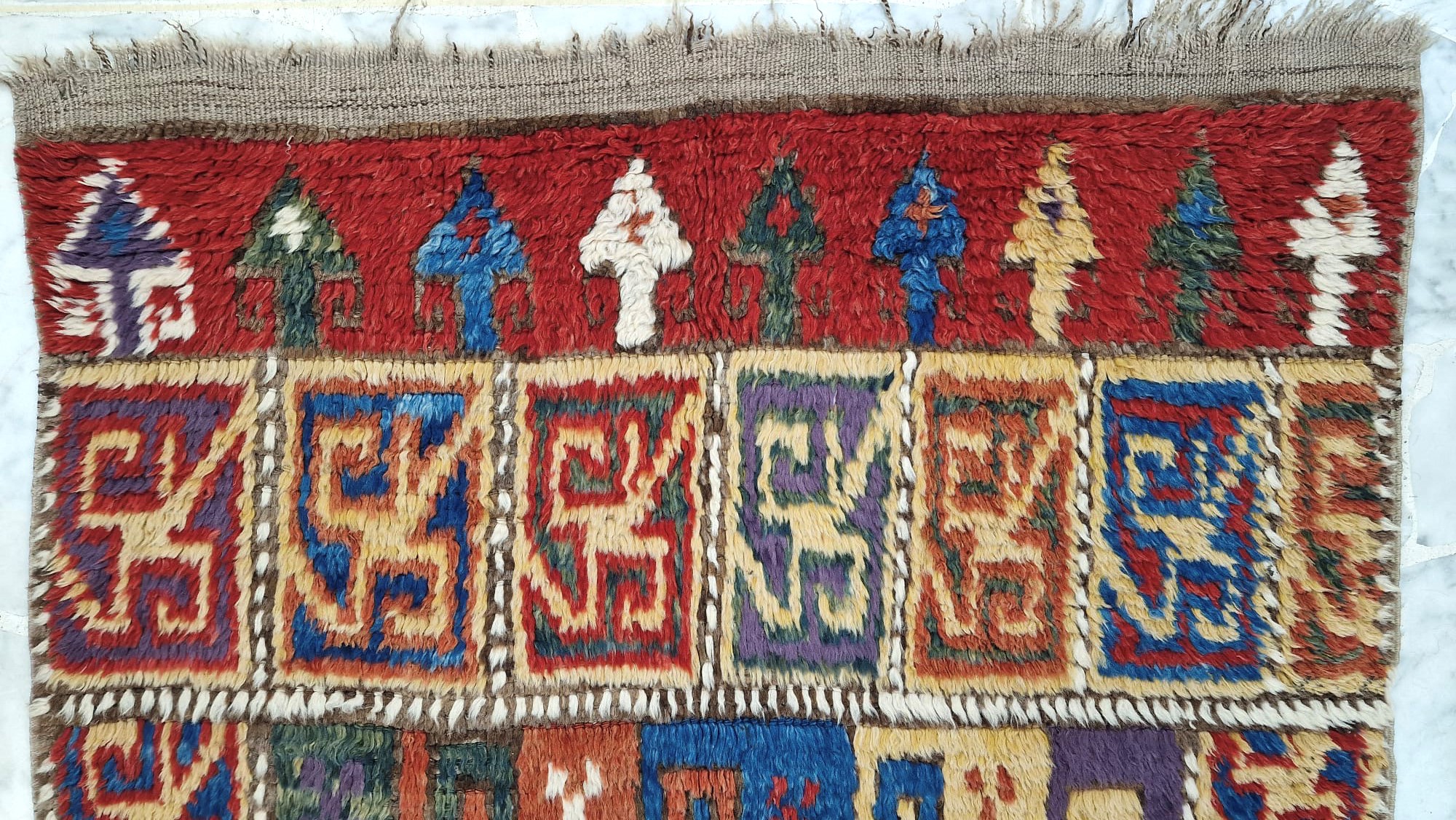 Tappeto di Konya (Anatolia centrale), tappeto annodato, fine XX secolo