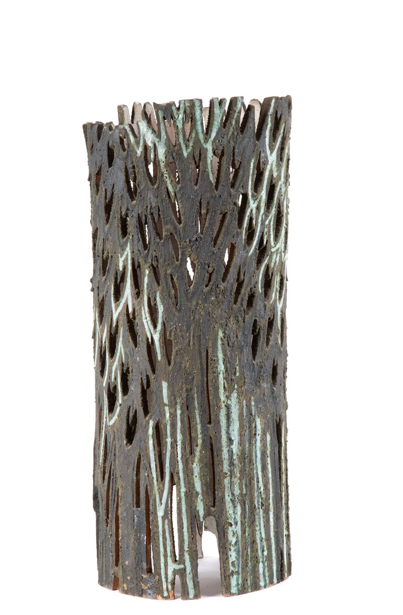 Pompeo Pianezzola - Scultura “BOSCO” in terracotta dipinta