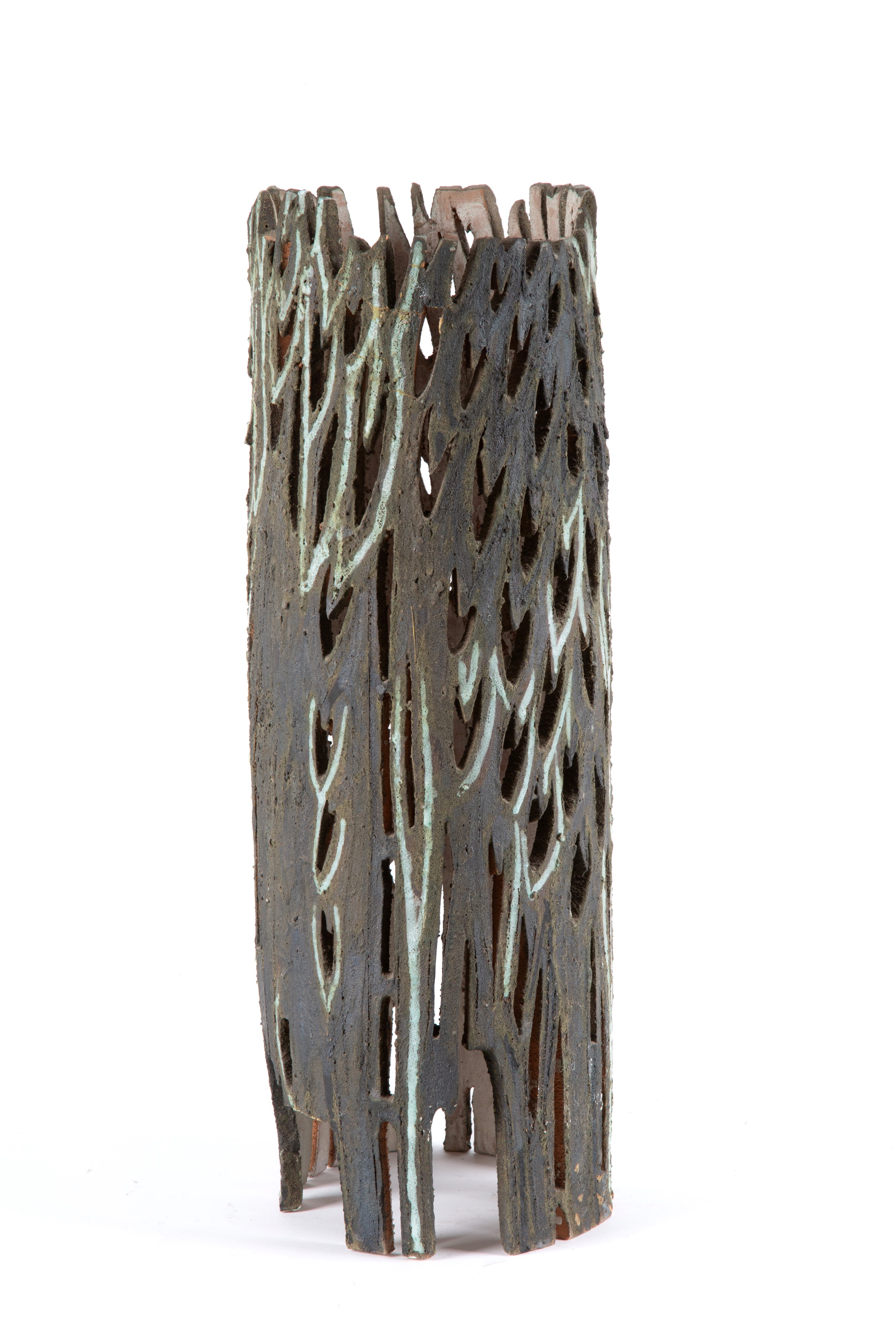 Pompeo Pianezzola - Scultura “BOSCO” in terracotta dipinta