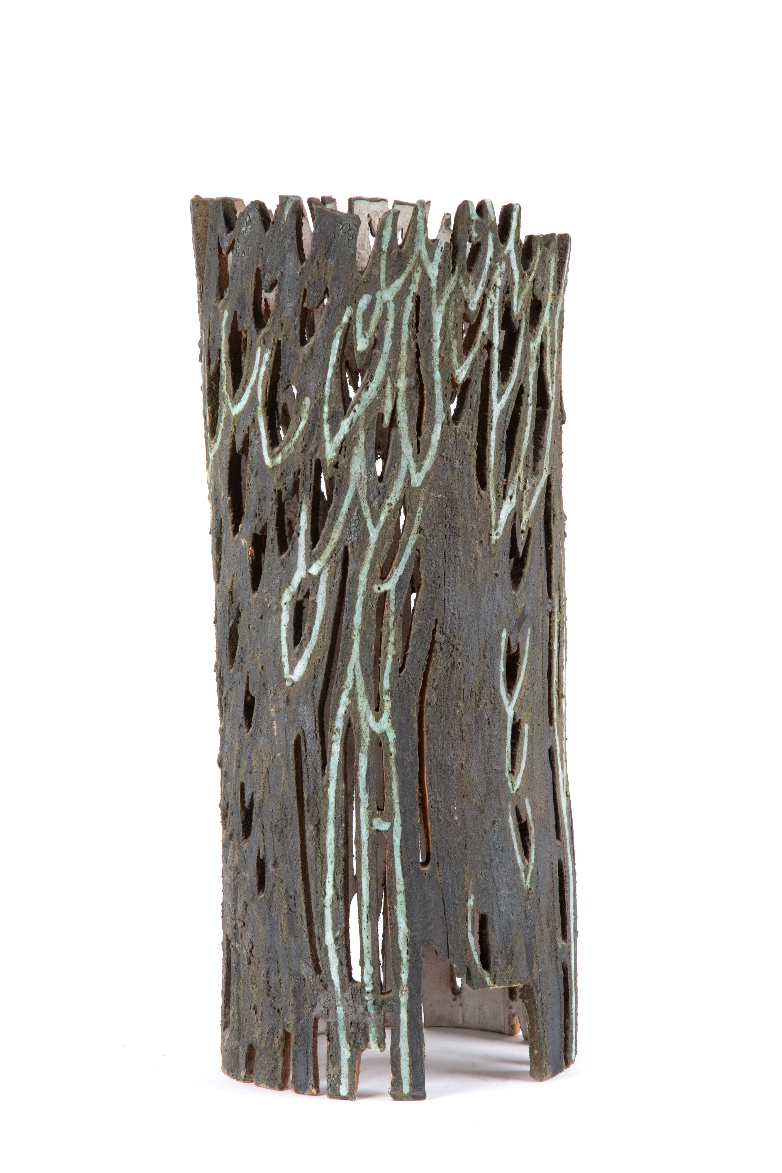 Pompeo Pianezzola - Scultura “BOSCO” in terracotta dipinta