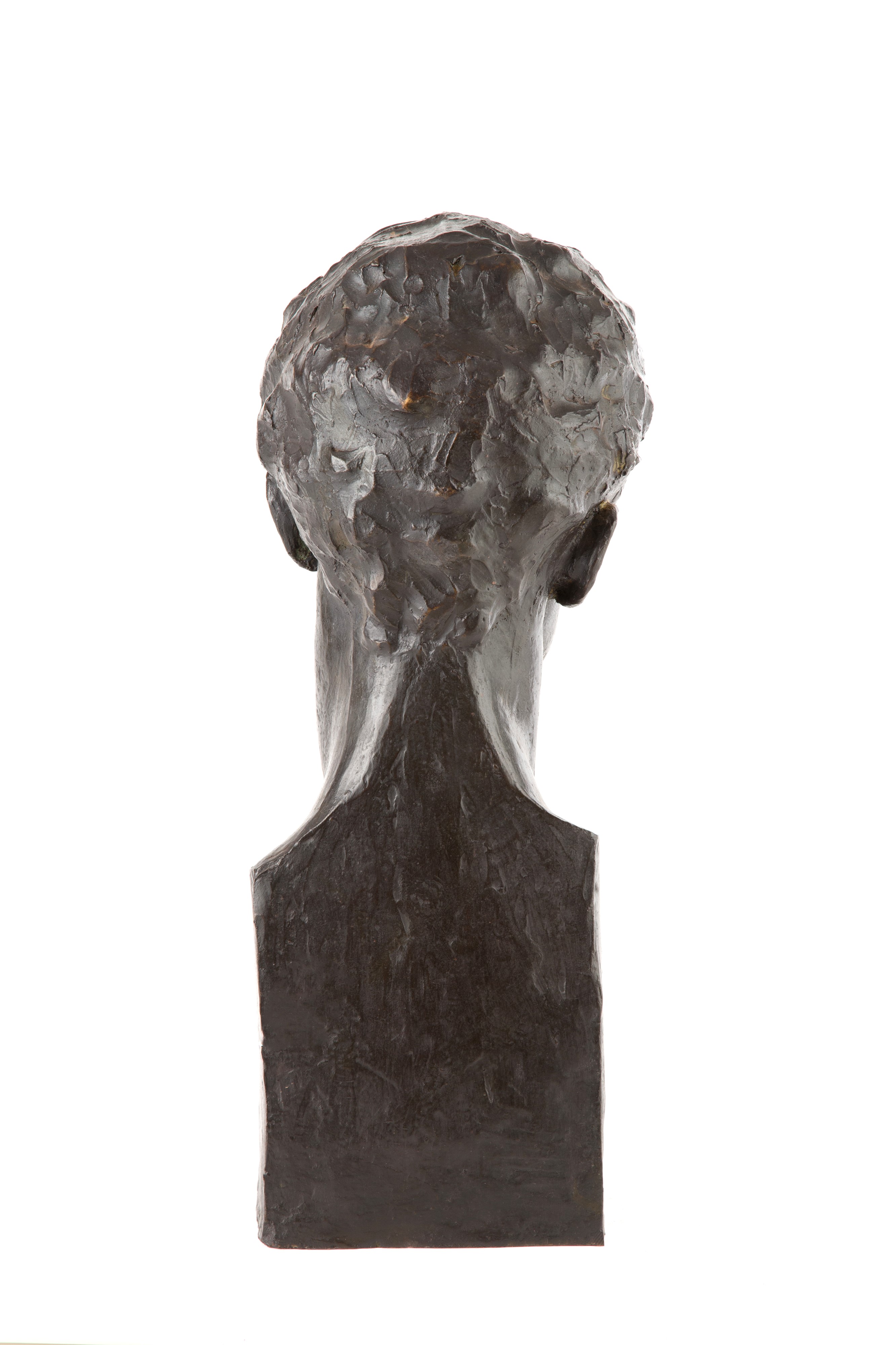 Vitaliano Marchini - Ritratto del pittore C.L., scultura in bronzo patinato