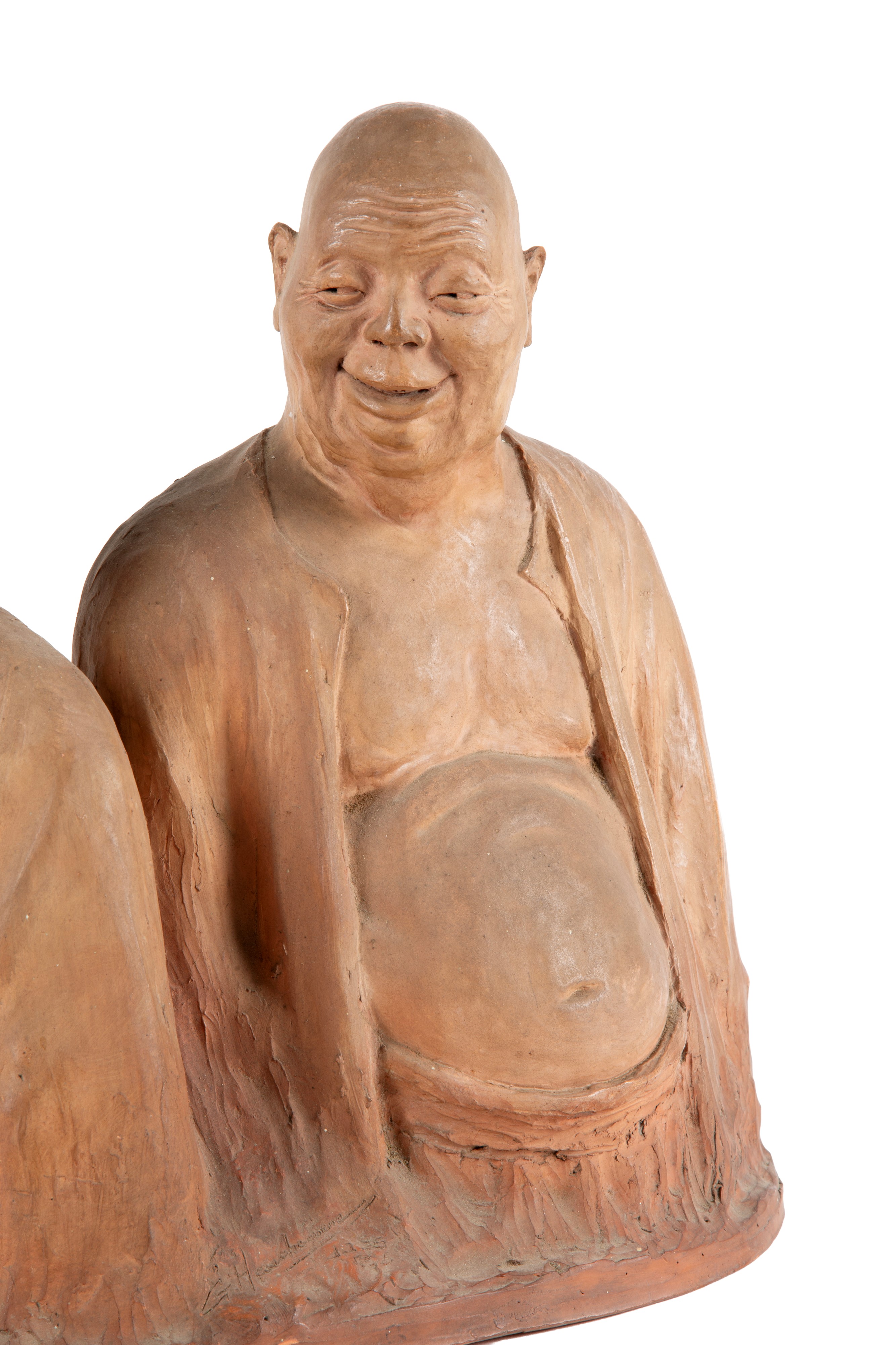 Gaston Hauchecorne - Gruppo scultoreo “Personaggi orientali” in terracotta