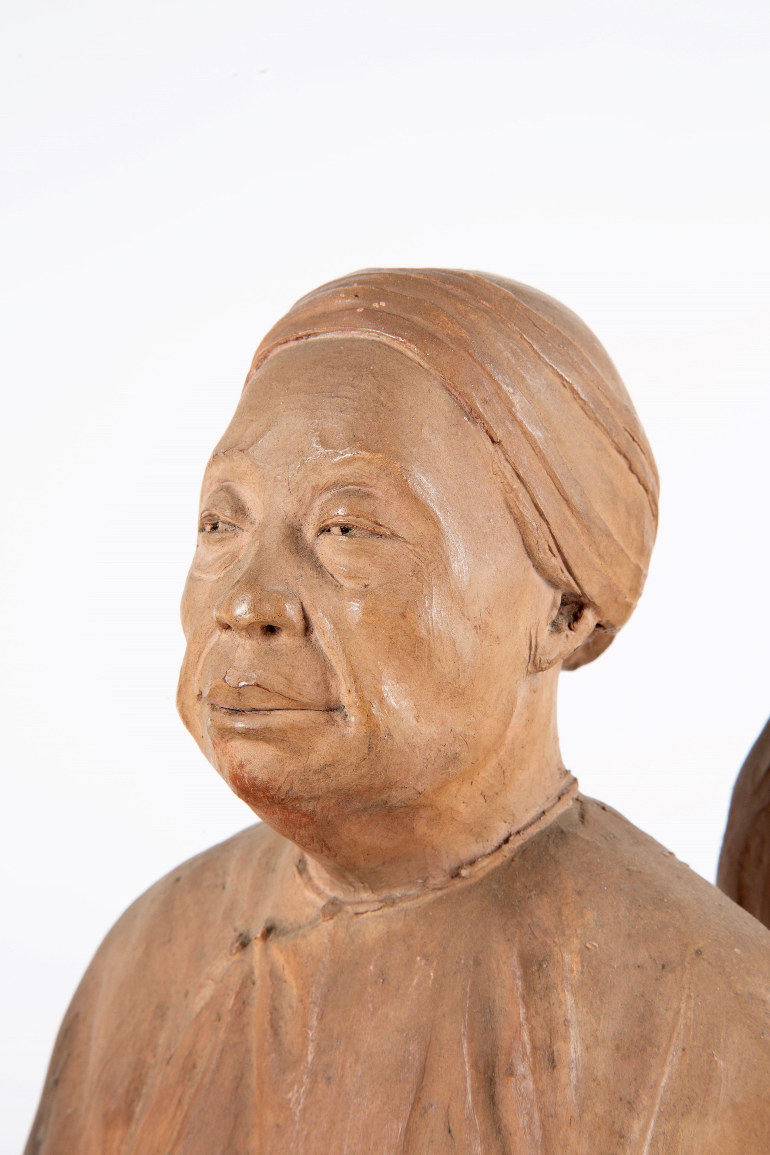 Gaston Hauchecorne - Gruppo scultoreo “Personaggi orientali” in terracotta