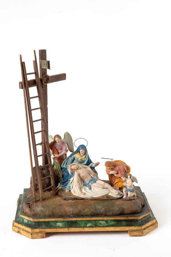 Sculptural group "LAMENTATION OVER THE DEAD CHRIST"