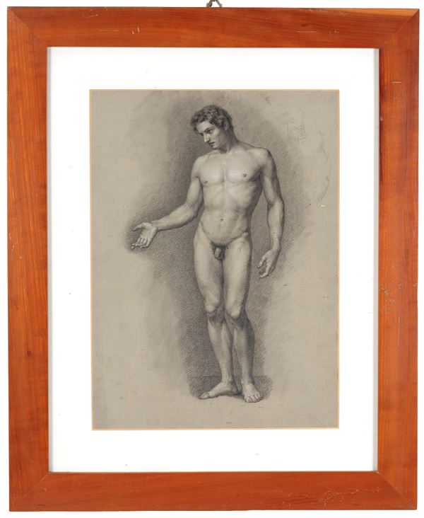 PLACIDO FABRIS - Drawing "MALE NUDE"