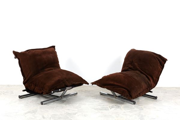 ROBERTO LUCCI - Pair of Farfalla armchairs