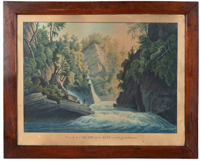 La cascata di S. Anna (acquarello su carta)