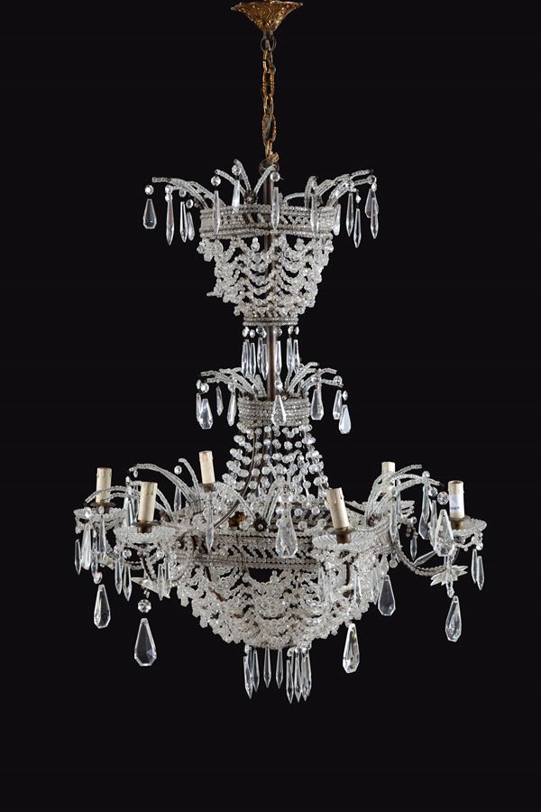 Basket chandelier