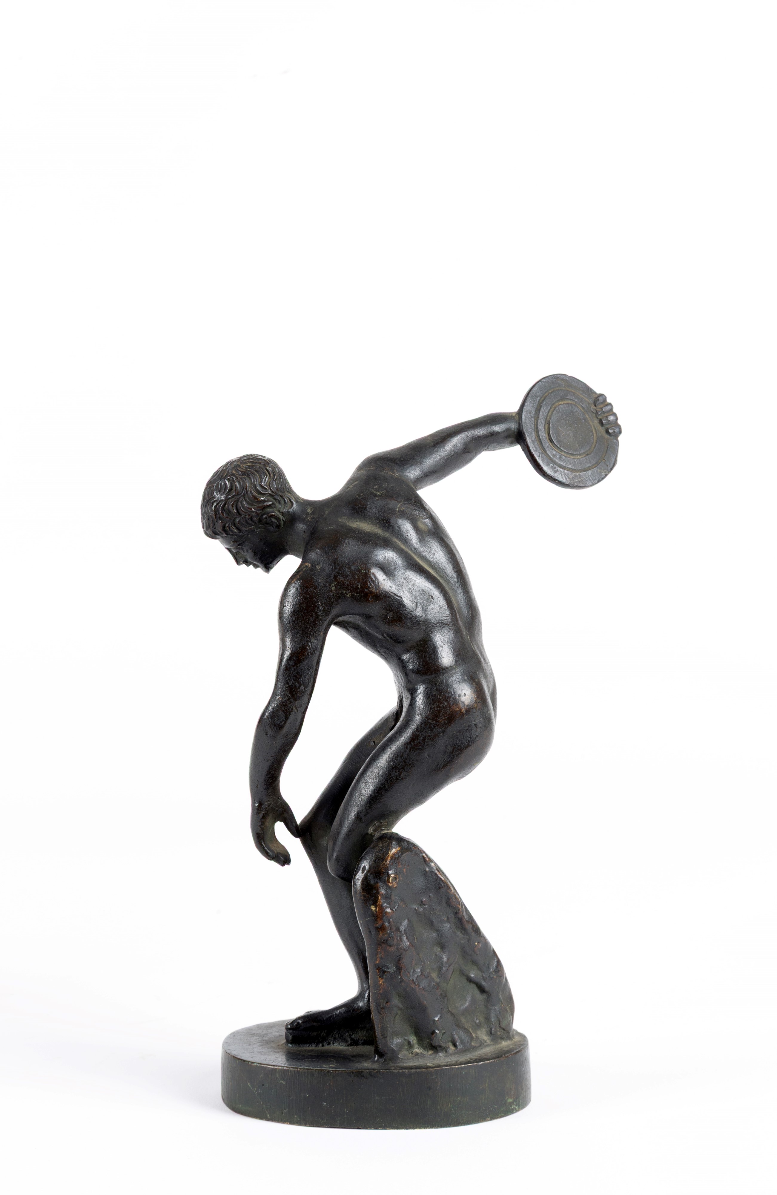 Scultura del “Discoobolo”, bronzo, fine XIX secolo