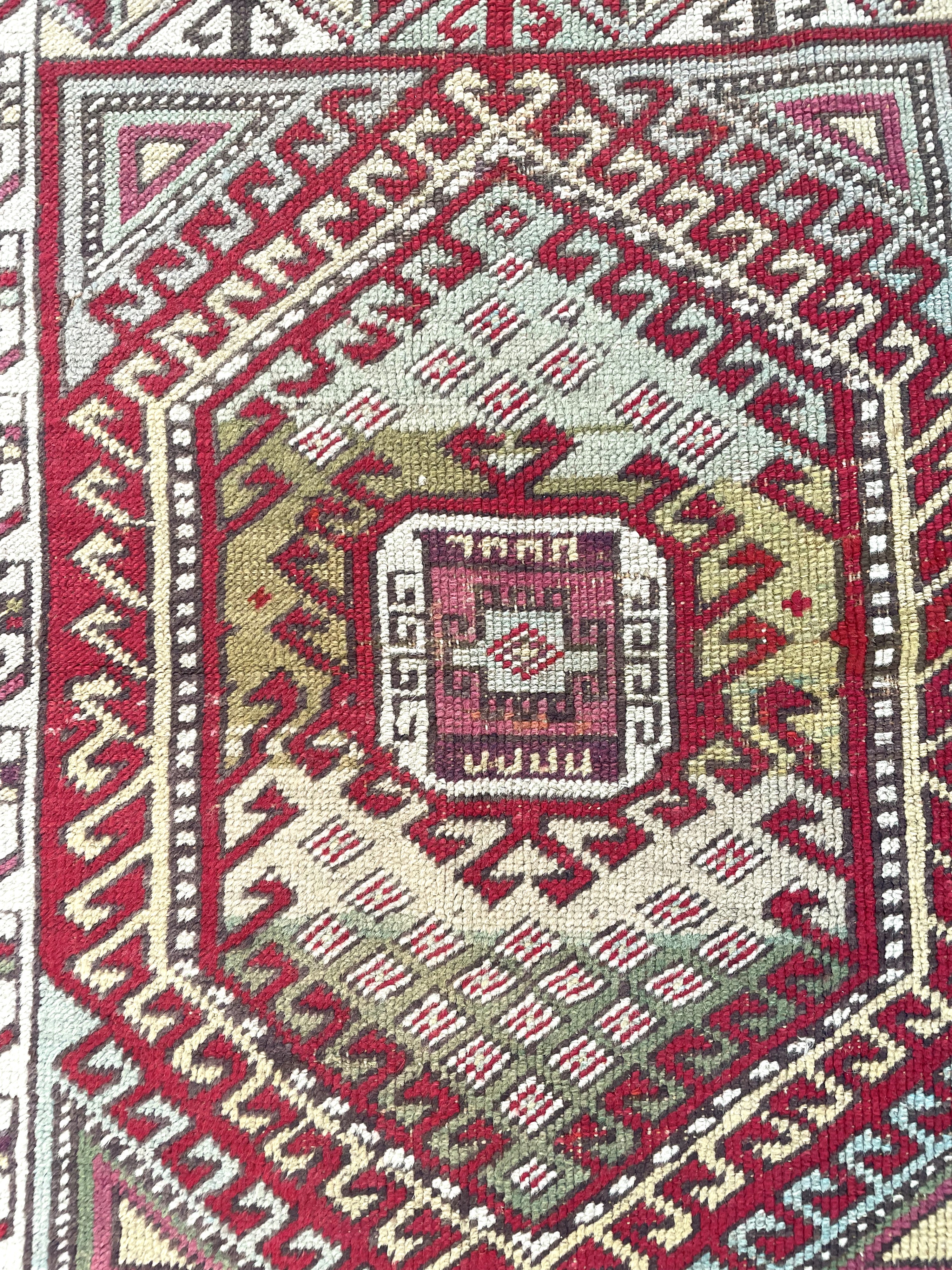 Tappeto di area Konya, Anatolia centrale, fine XIX secolo