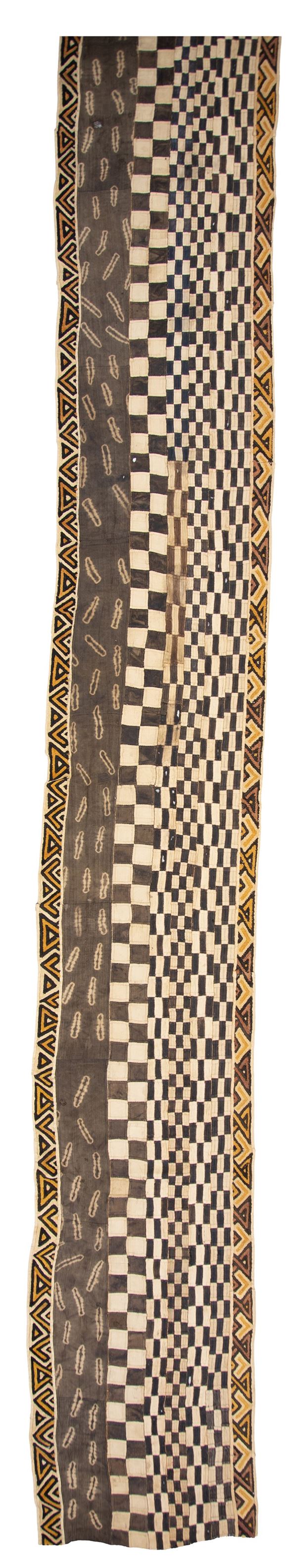 Kuba raffia and velvet fabric. Republic of the Congo.