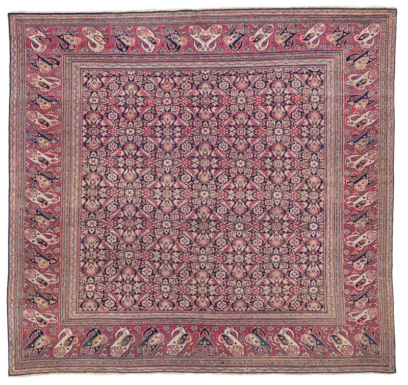 Dorokhsh (Persia), Tappeto, fine XIX secolo, cm 241x227 ca.