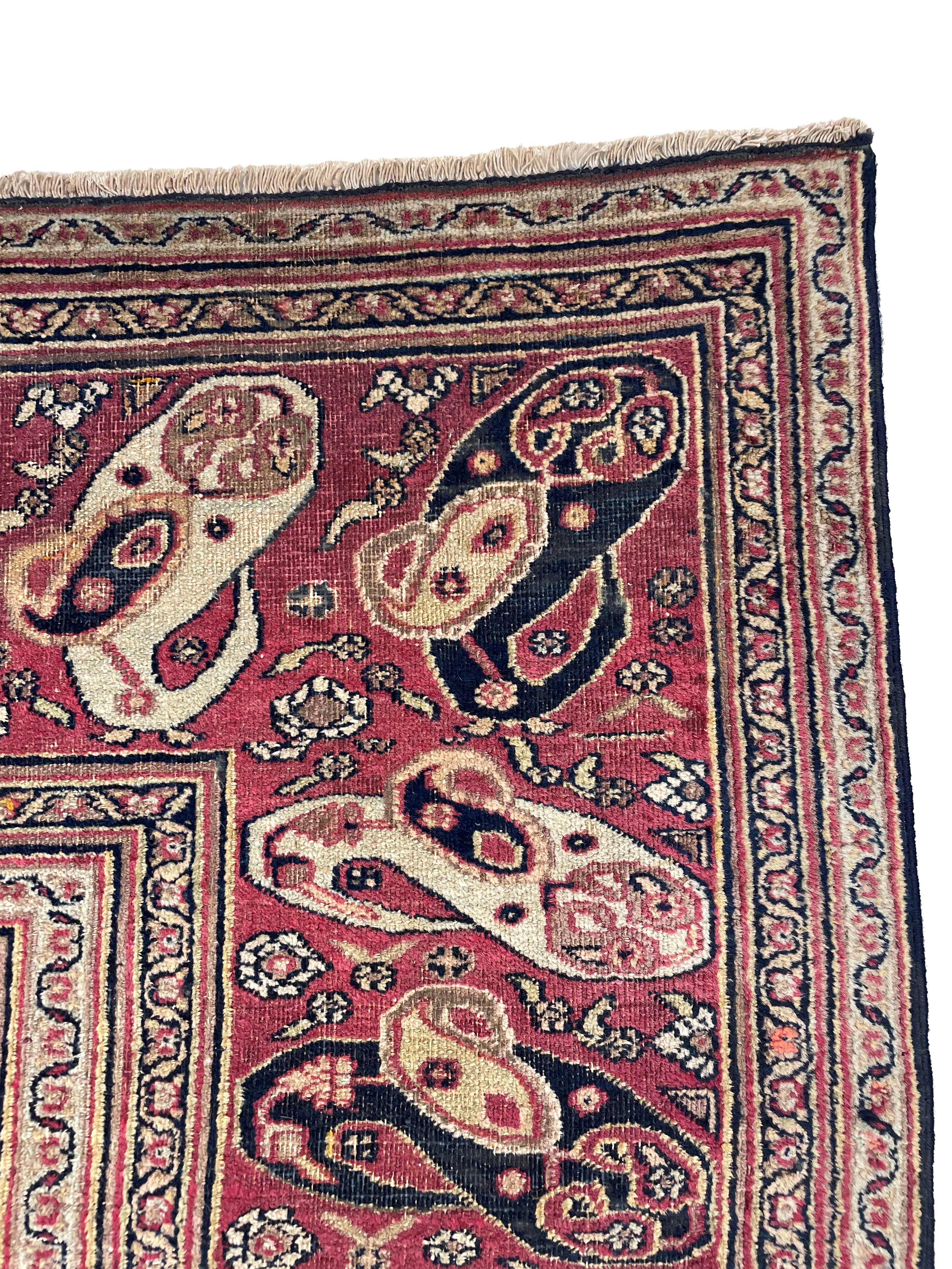 Dorokhsh (Persia), Tappeto, fine XIX secolo, cm 241x227 ca.