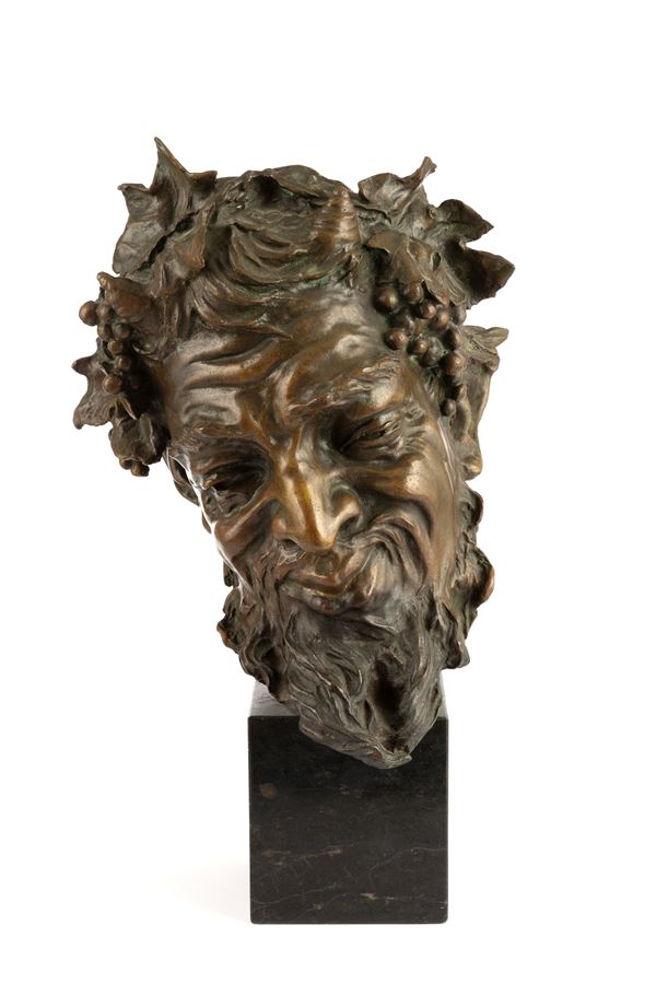 VINCENZO GEMITO - Scultura "TESTA DI SATIRO"