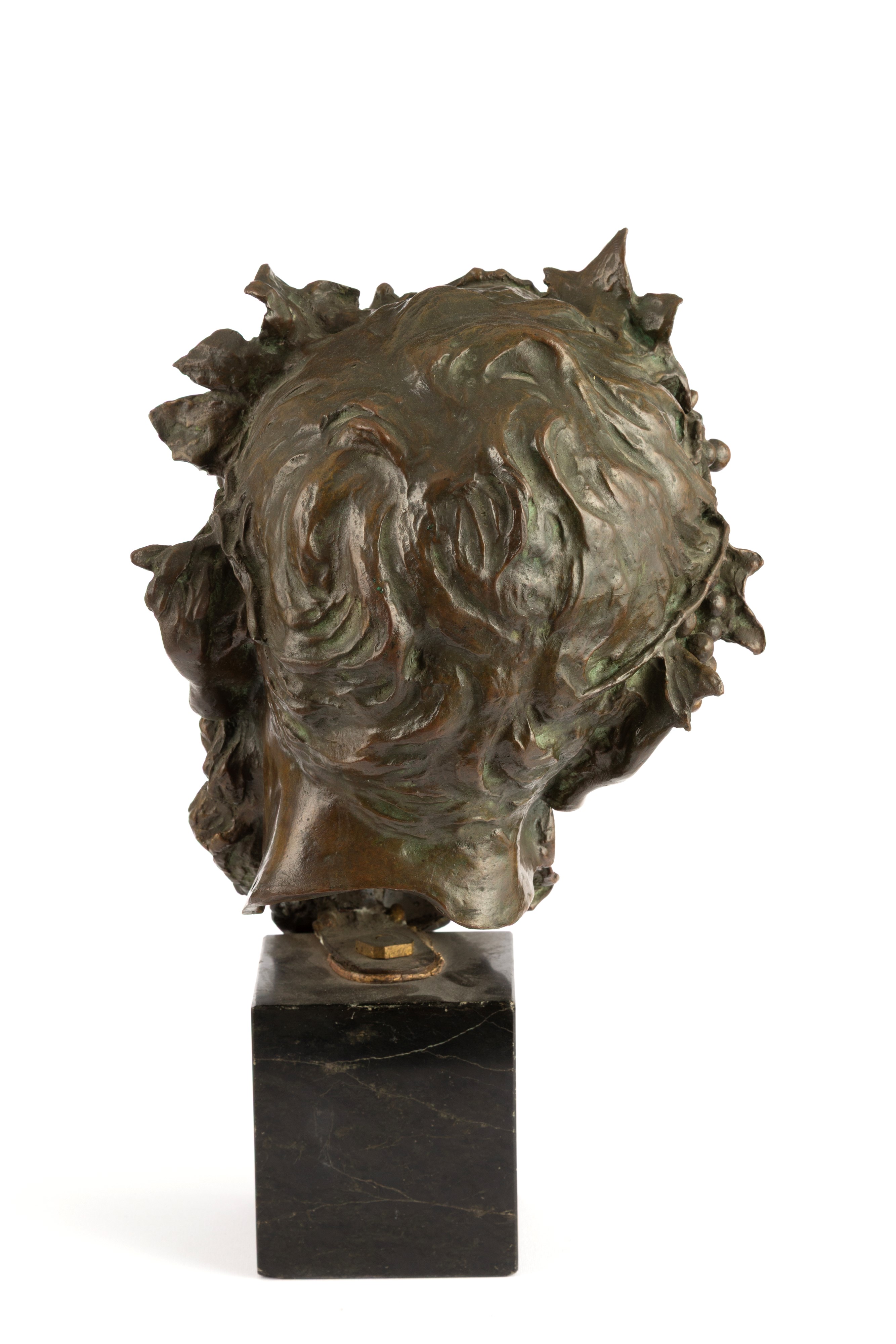 Vincenzo Gemito - Testa di satiro, scultura in bronzo