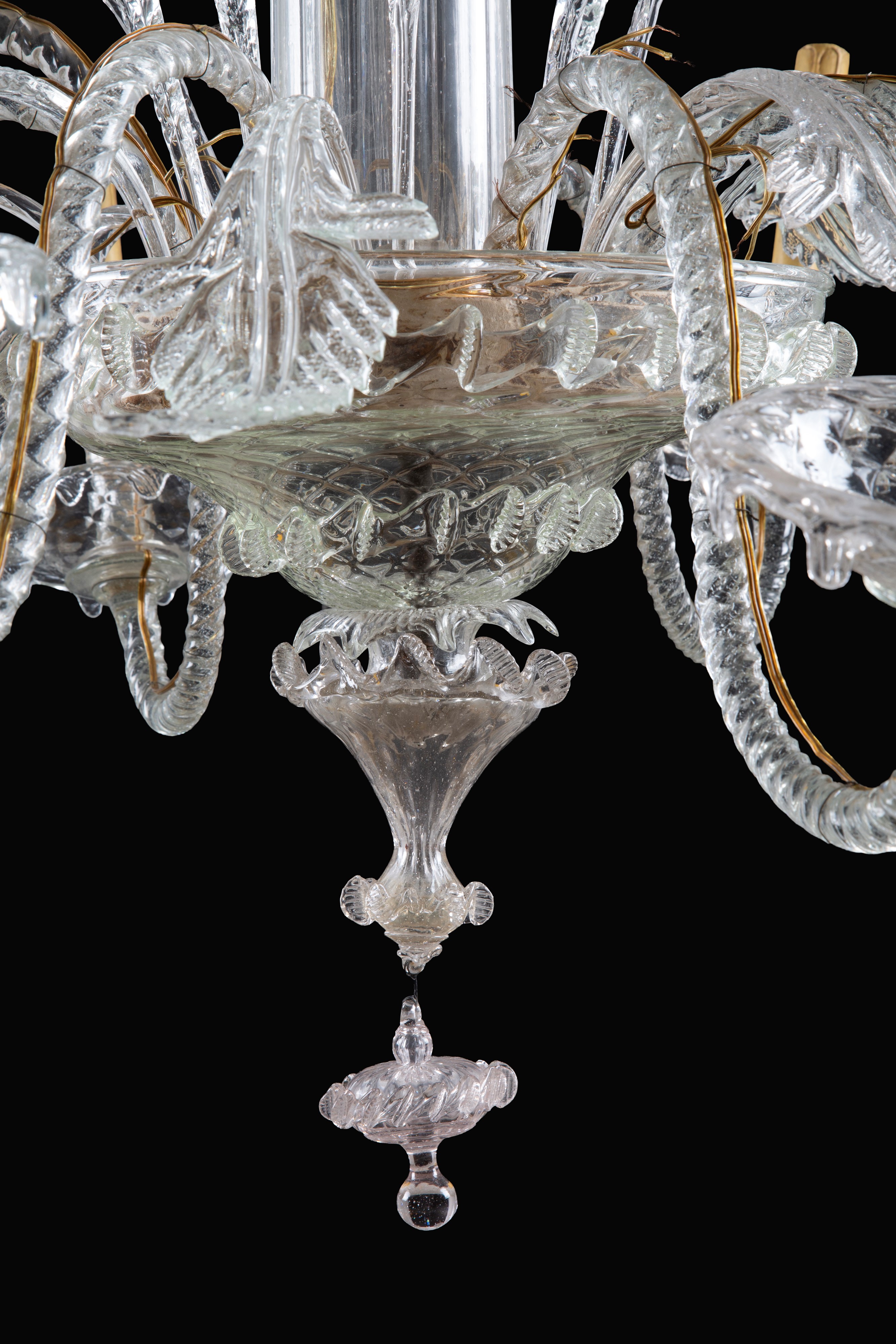Lampadario a otto luci, vetro di Murano (fine XVIII–inizi XIX secolo)
