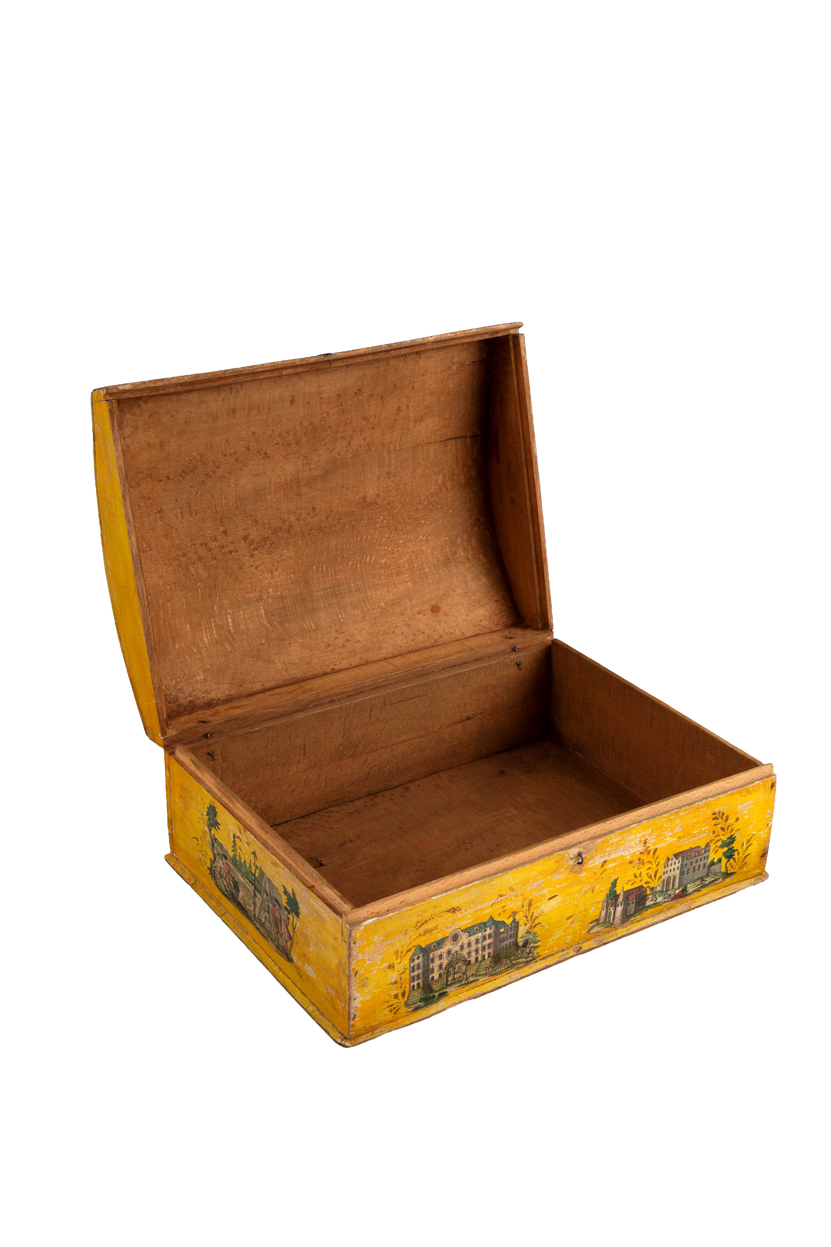 Bauletto in legno laccato (arte povera), XVIII secolo