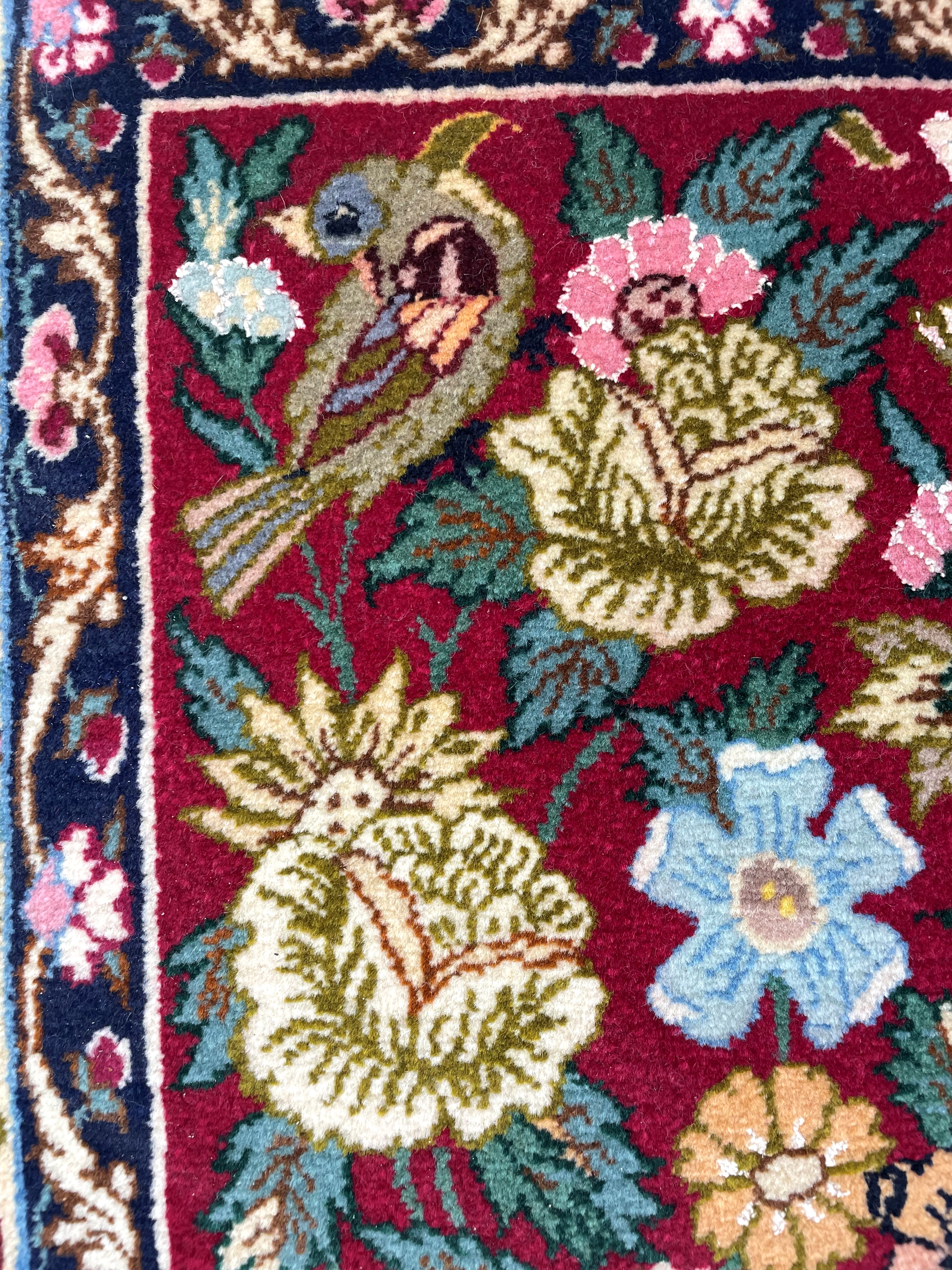 Tappeto Isfahan, in lana e seta, Persia, fine XX secolo