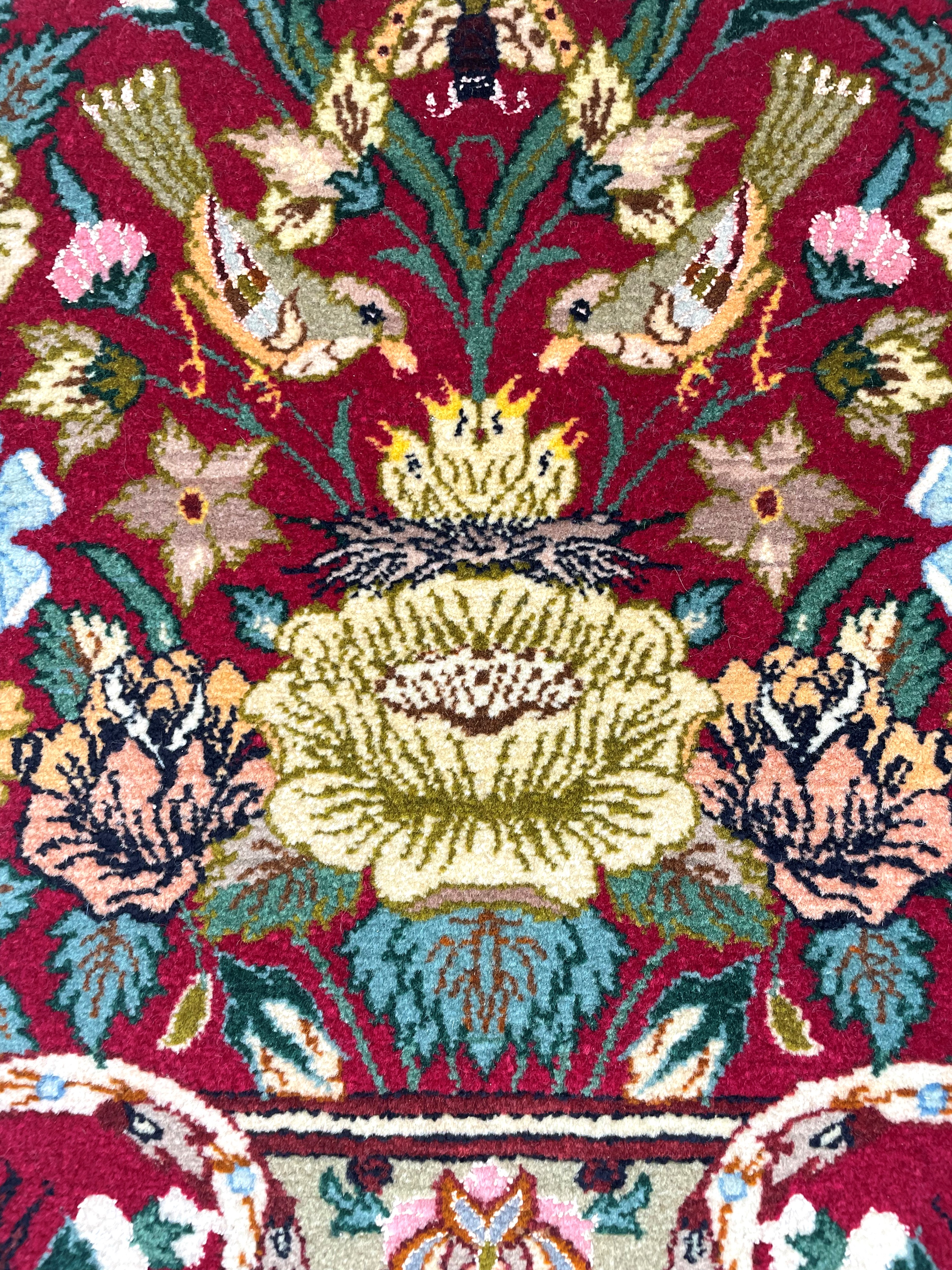 Tappeto Isfahan, in lana e seta, Persia, fine XX secolo