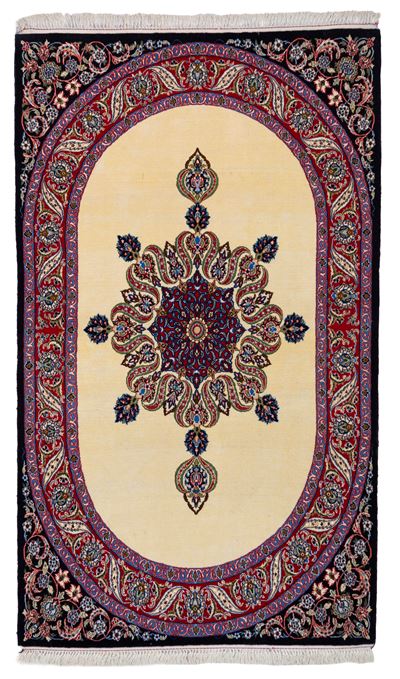 Tappeto Isfahan, Persia, seconda metà del XX secolo, in seta