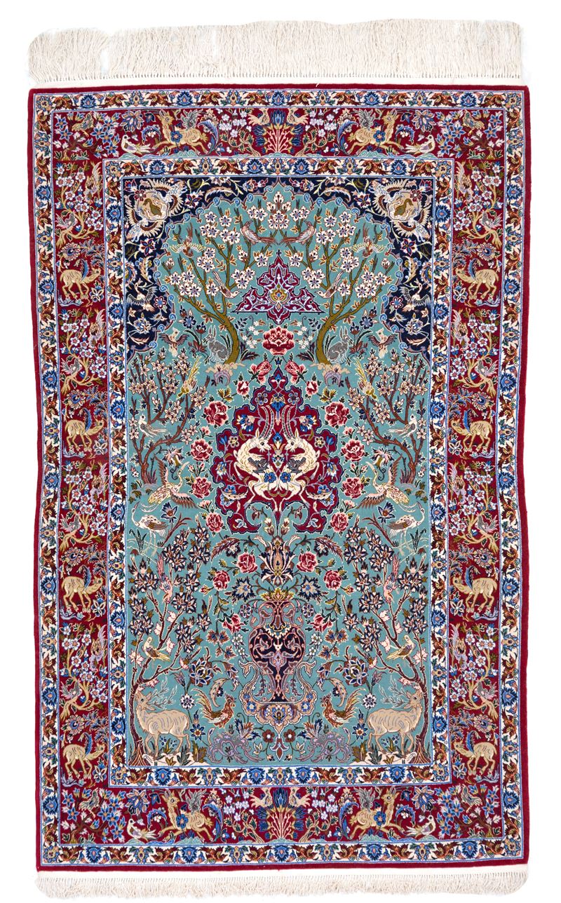 Isfahan, tappeto in lana e seta (Persia), seconda metà del XX secolo
