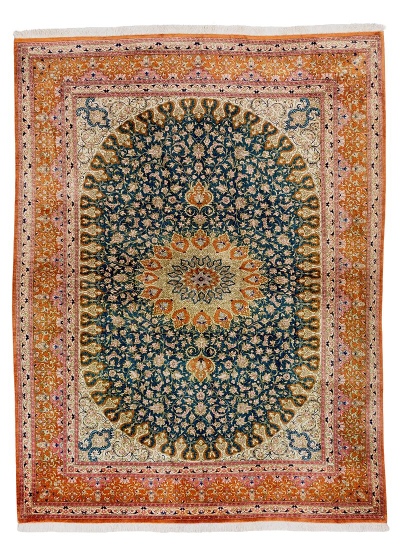 Tappeto Qum, Persia, seta, prima metà del XX secolo