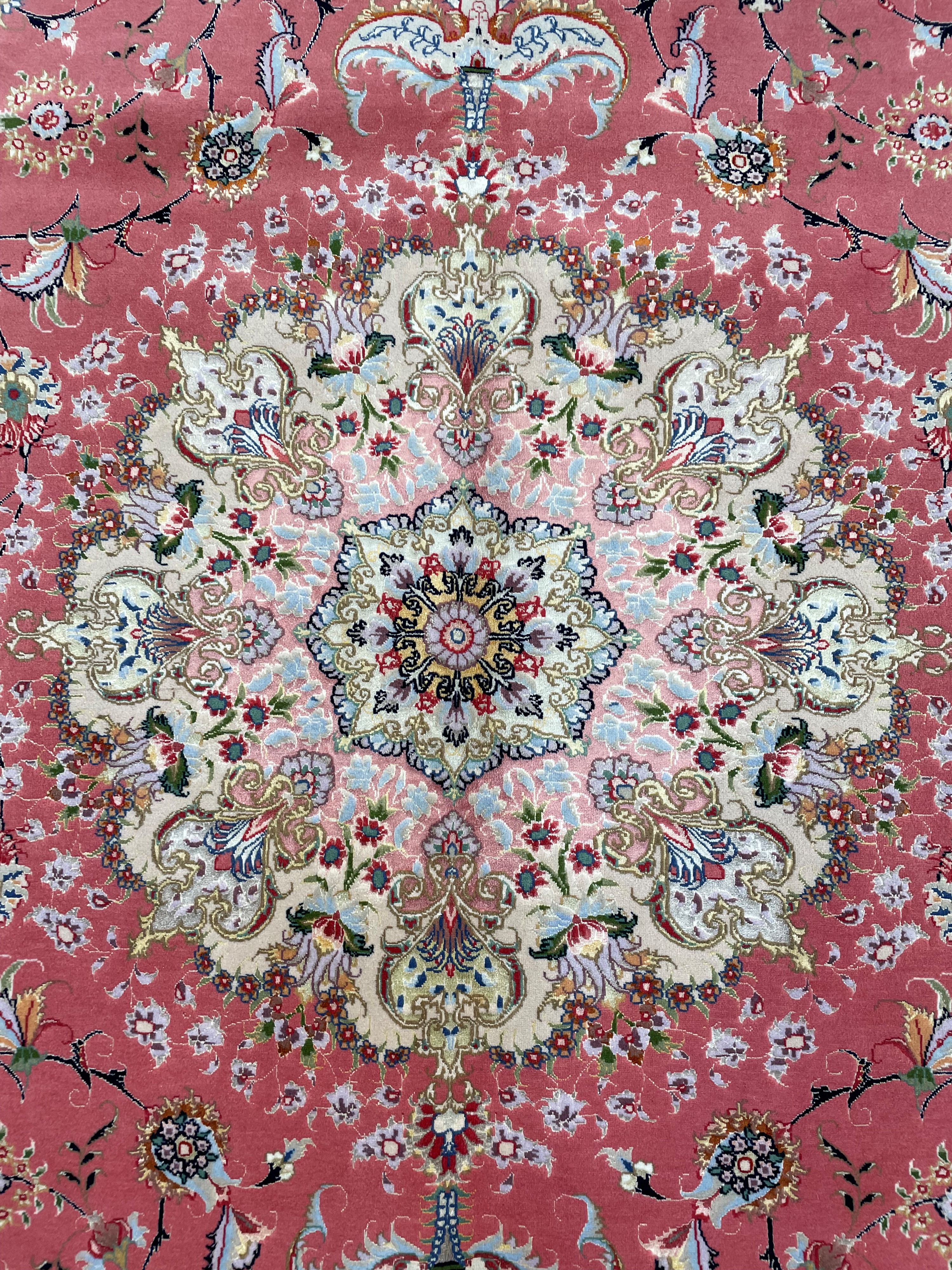 Tappeto Tabriz, lana e seta (60 raj), Persia, seconda metà del XX secolo