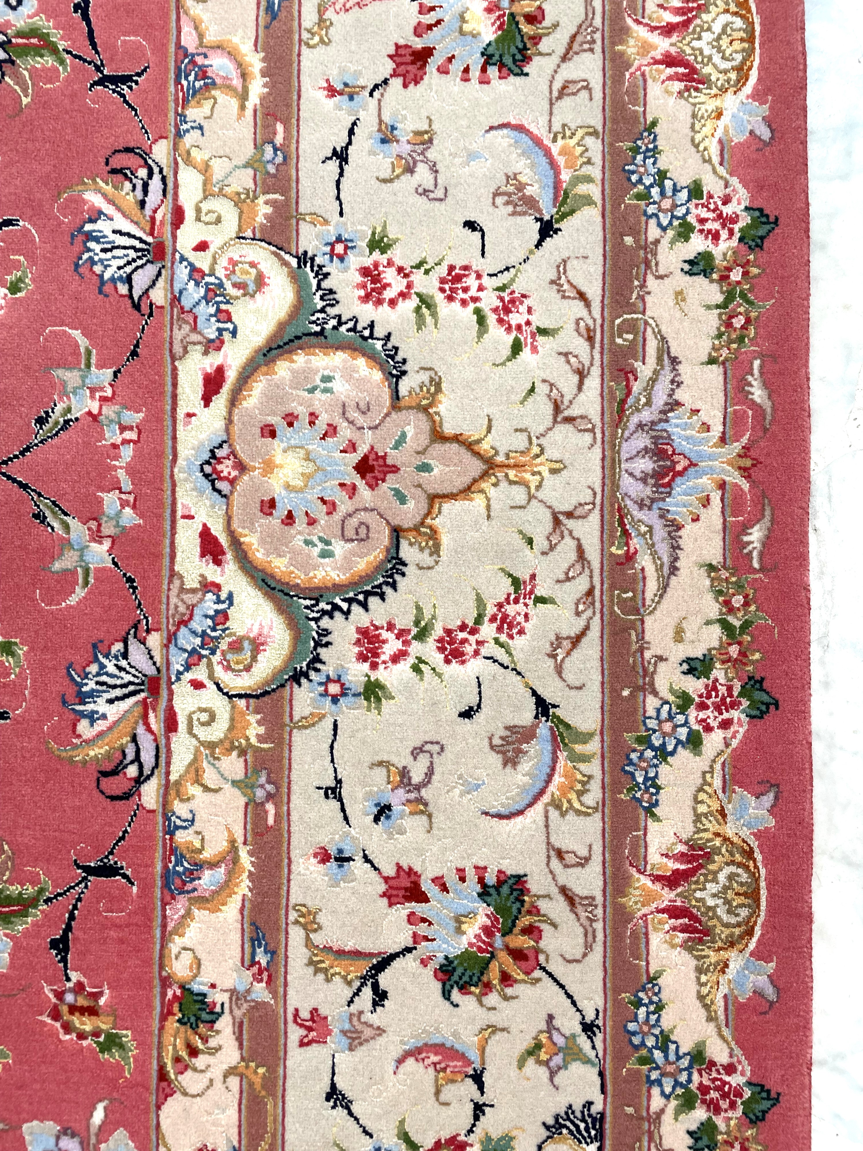 Tappeto Tabriz, lana e seta (60 raj), Persia, seconda metà del XX secolo