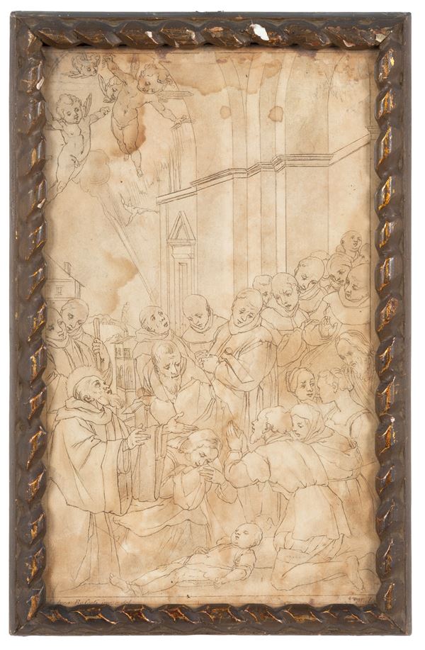 ANDREA BOSCOLI,STEFANO MULINARI : Engraving "MIRACLE OF A SAINT"  - Auction AUCTION 109: FROM A PROMINENT FLORENTINE RESIDENCE AND MORE - Viscontea Casa d'Aste