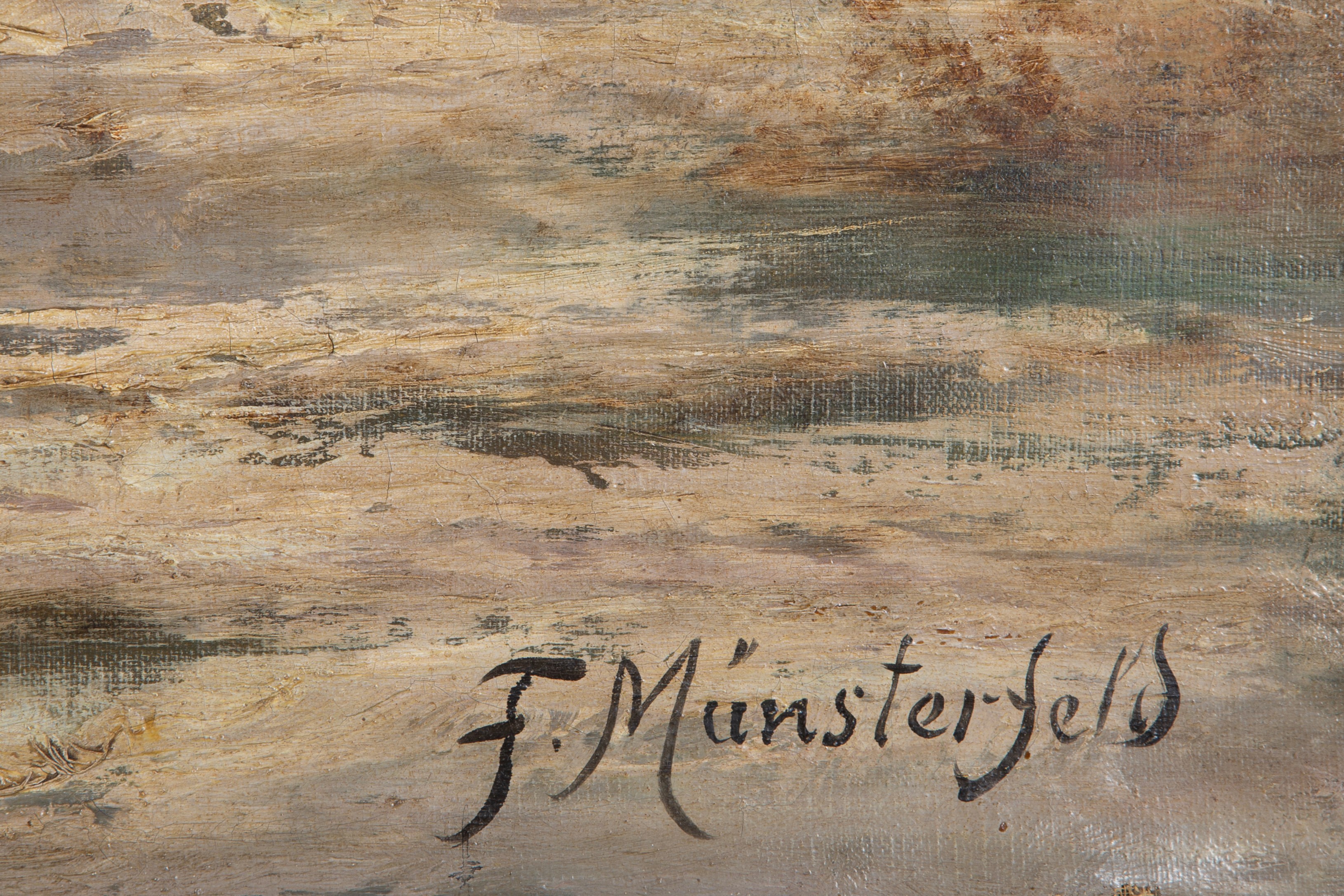 F. Münsterfeld - Dipinto "pescatrici"