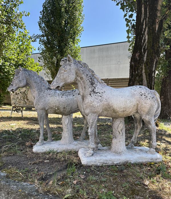 Pair of "HORSES" sculptures