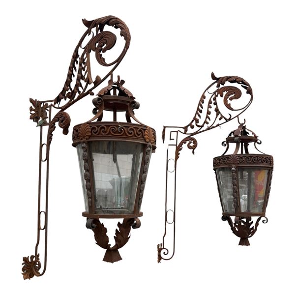 Pair of large lanterns