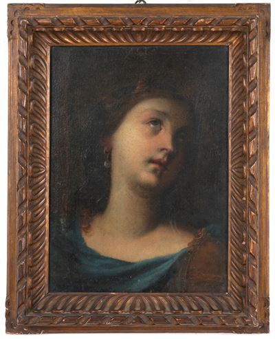 Dipinto, Volto di donna, olio su tela, XVIII secolo