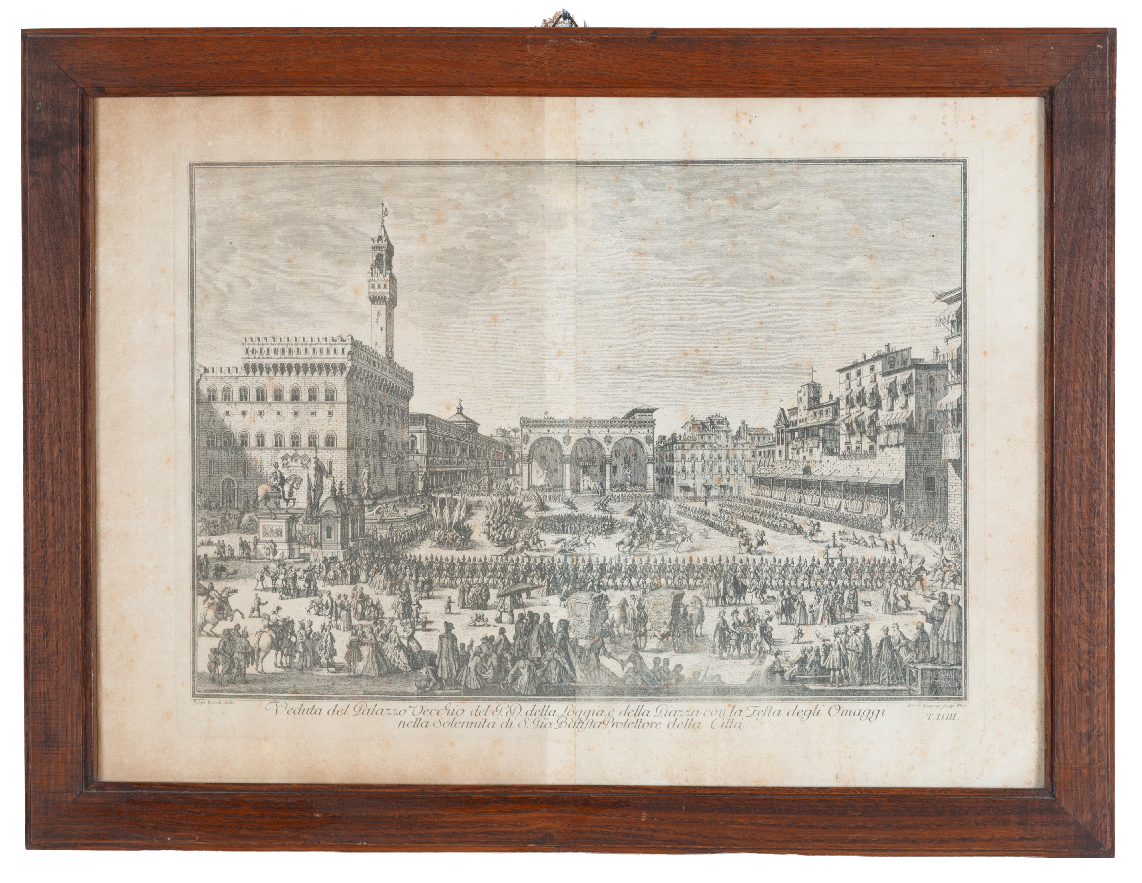 Giuseppe Zocchi - Vedute di Firenze (ciclo di quattro incisioni su carta)