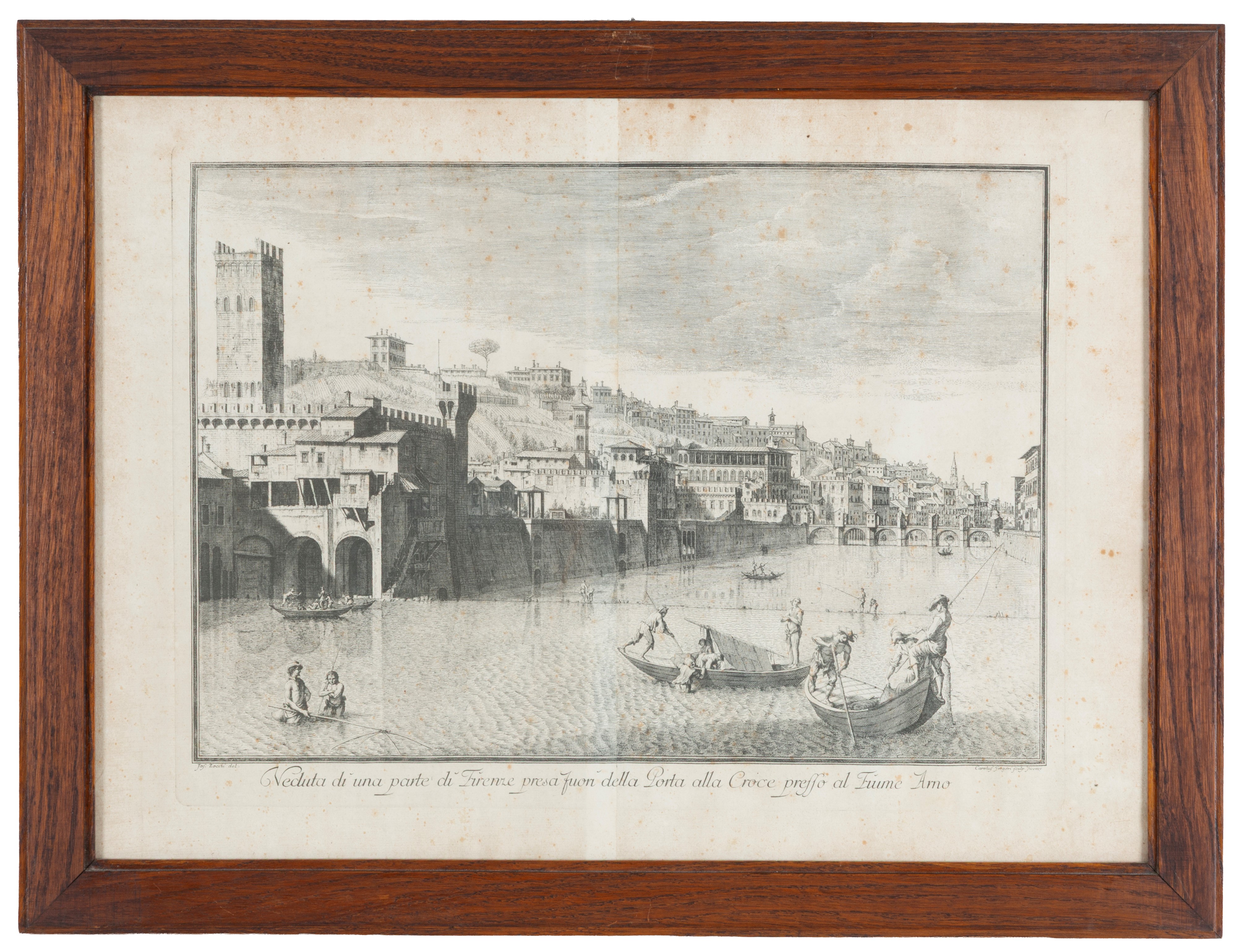 Giuseppe Zocchi - Vedute di Firenze (ciclo di quattro incisioni su carta)